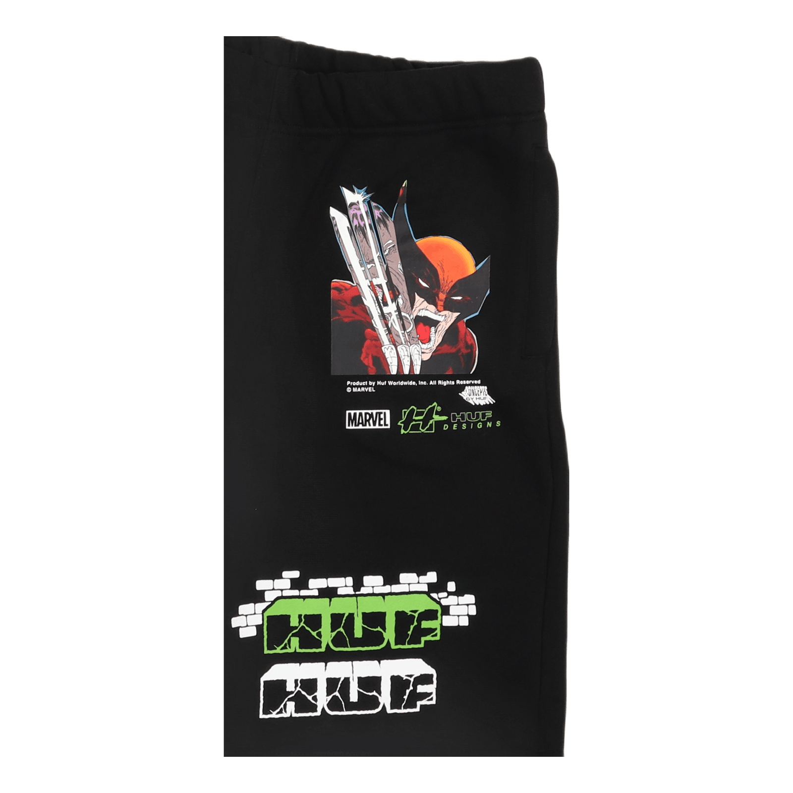 Smash Up Fleece Short Black