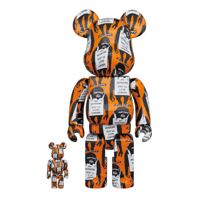 Be@rbrick Monkey Sign 100％ &amp; 4 Multi