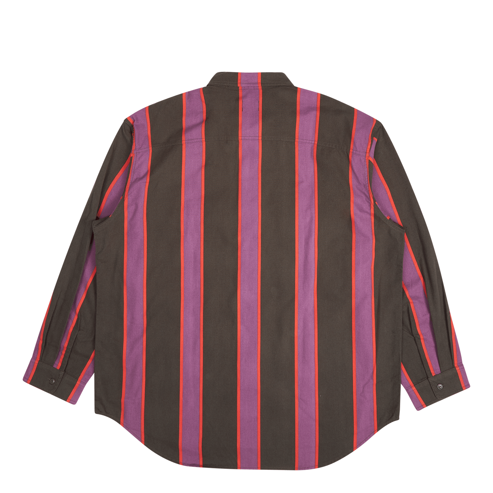 Skate L/s Woven Stripe Black