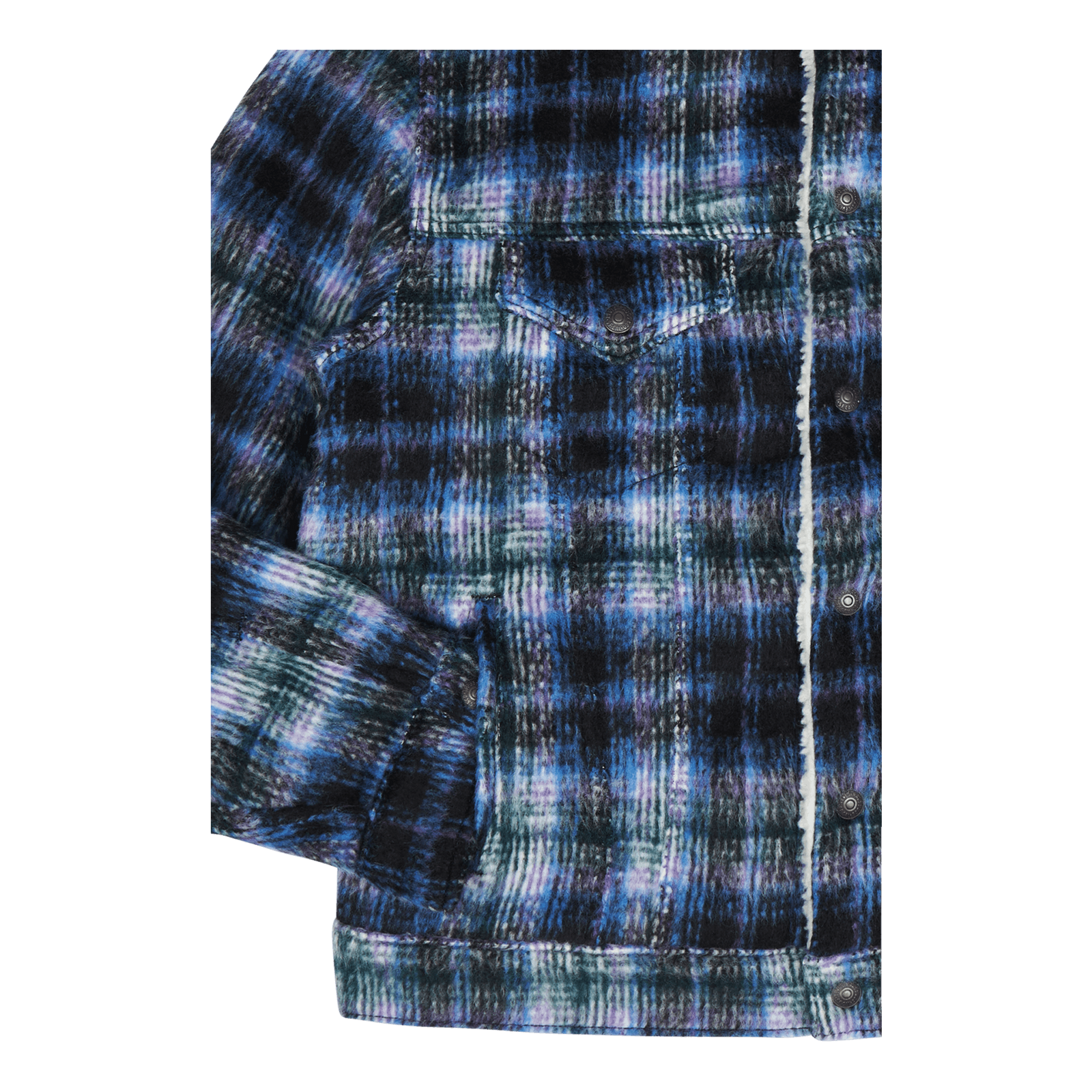 Vtg Fit Sherpa Trucker Jack