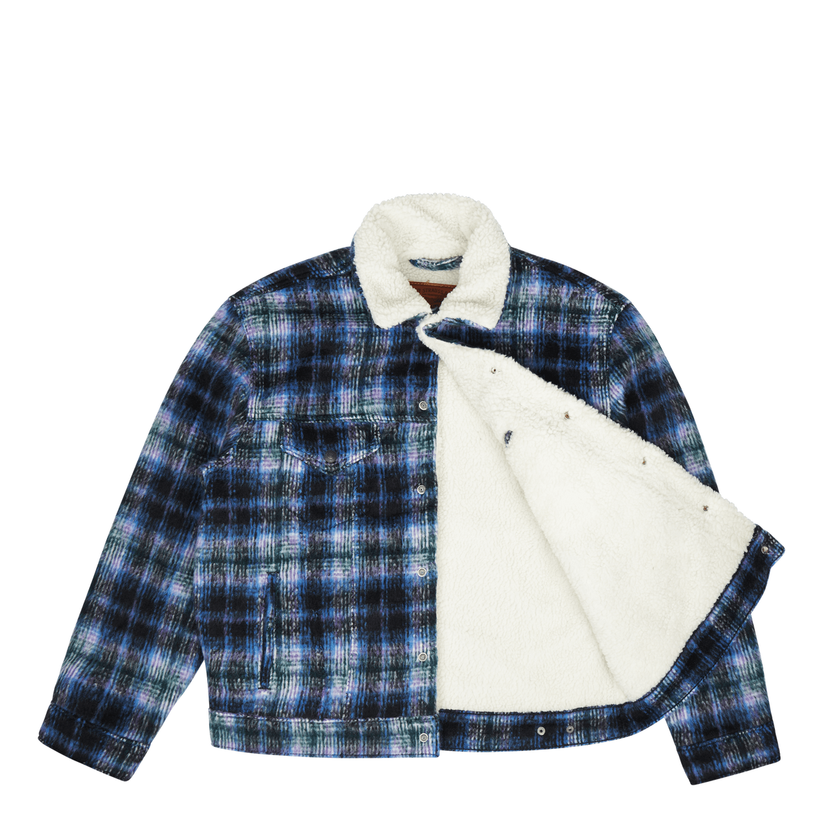 Vtg Fit Sherpa Trucker Jack