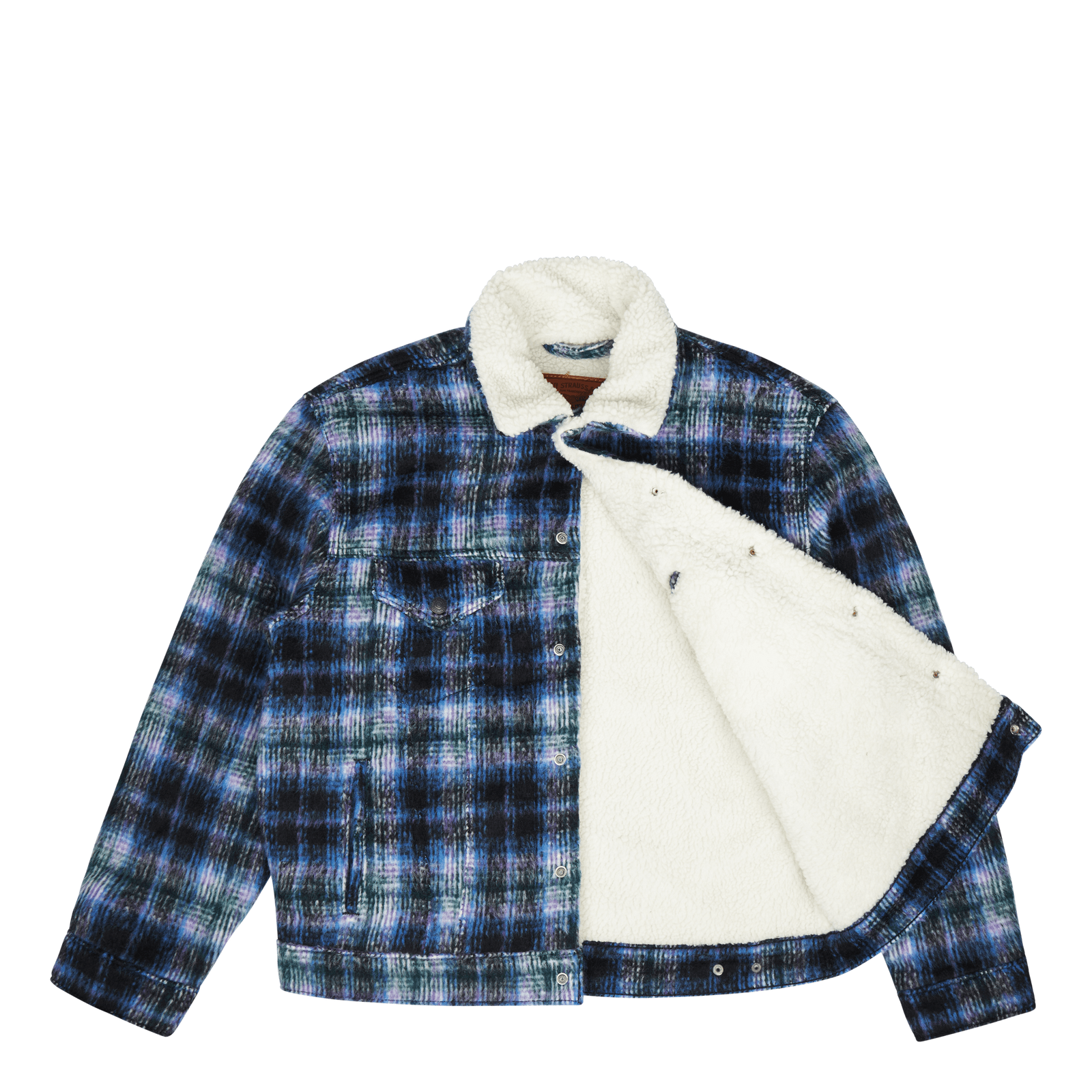 Vtg Fit Sherpa Trucker Jack