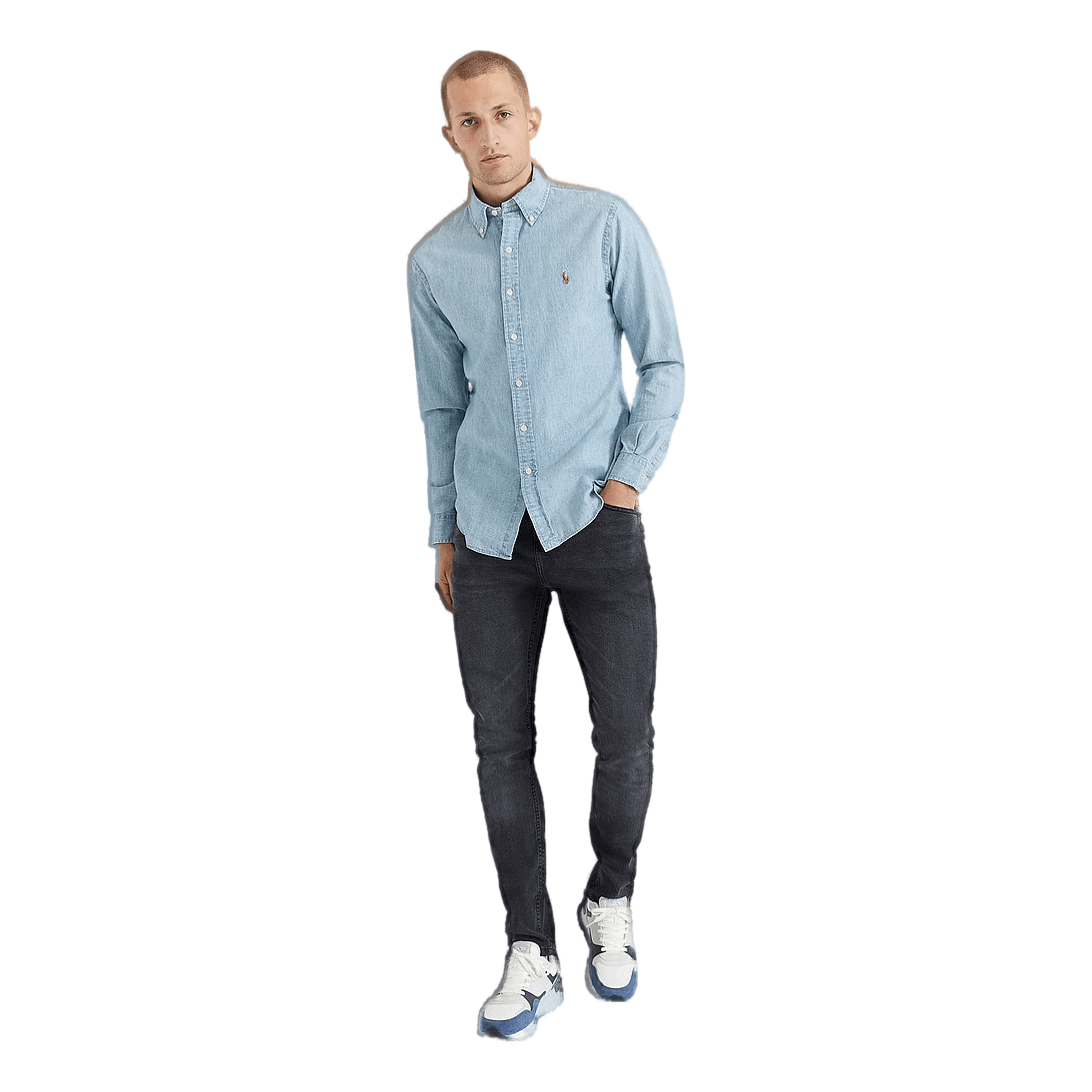 Slim Fit Chambray Shirt