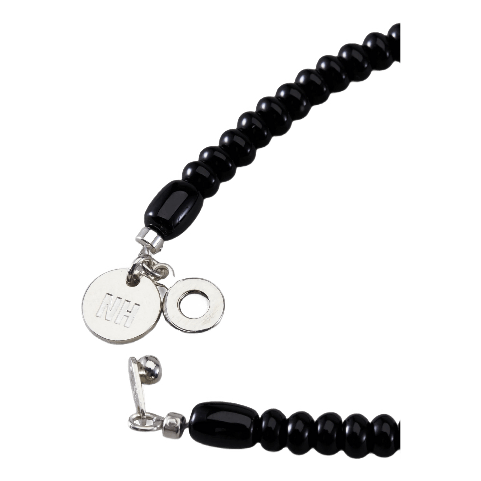 Stone Beads / S-bracelet Black