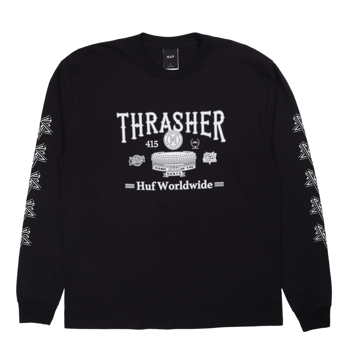 Huf X Thrasher Monteray L/s Te Black