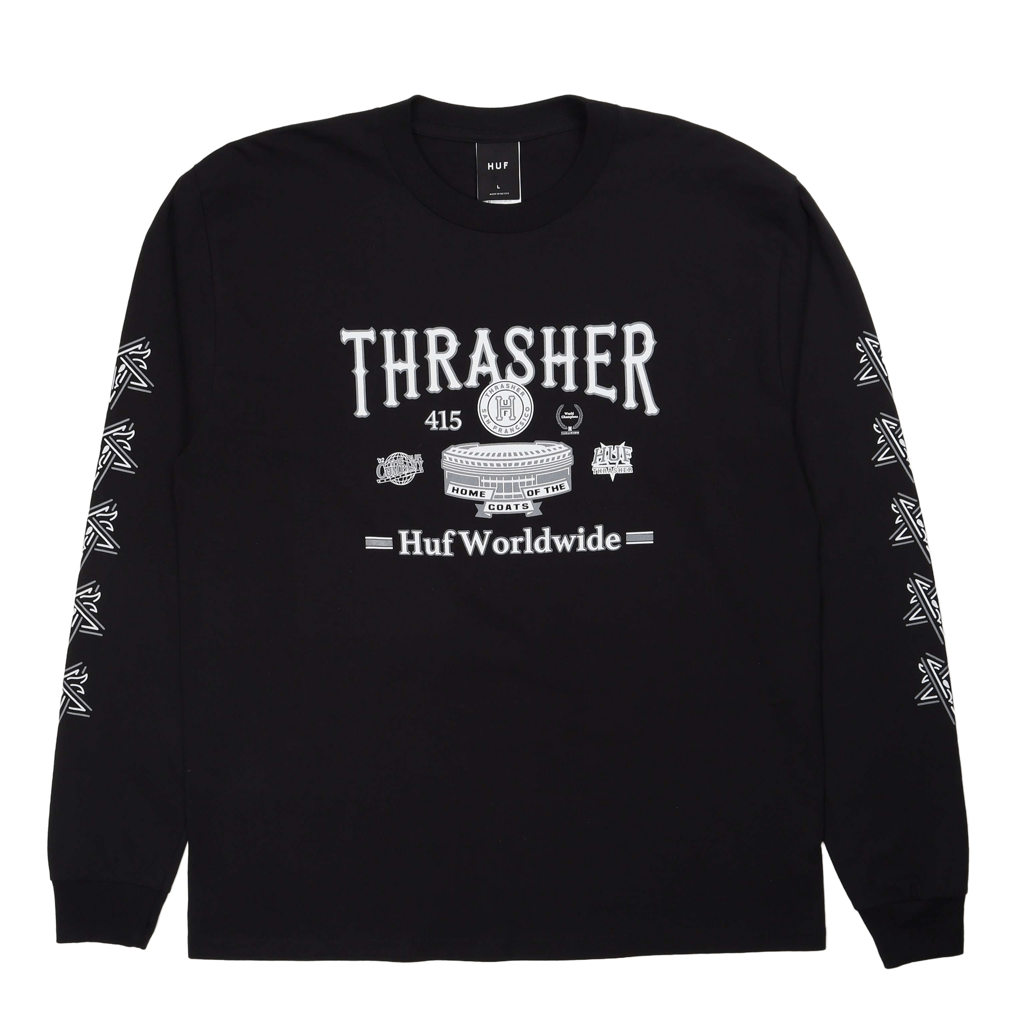 Huf X Thrasher Monteray L/s Te Black