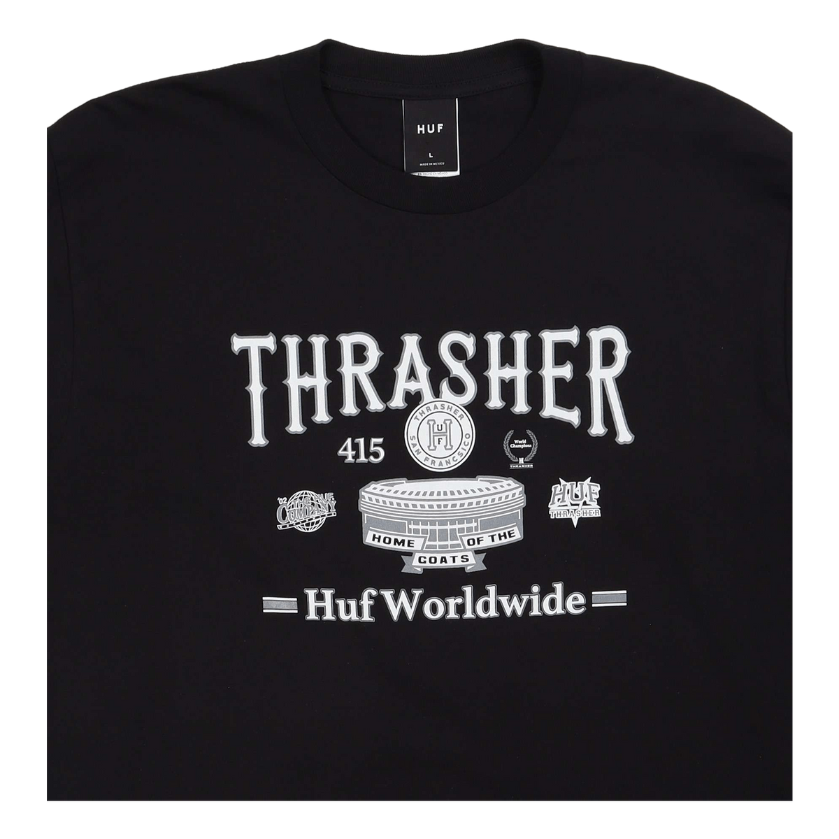 Huf X Thrasher Monteray L/s Te Black