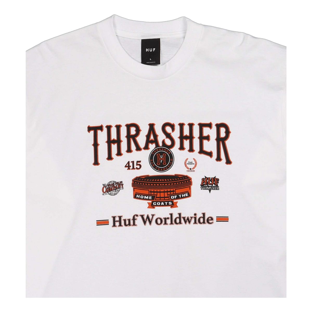 Huf X Thrasher Monteray L/s Te White