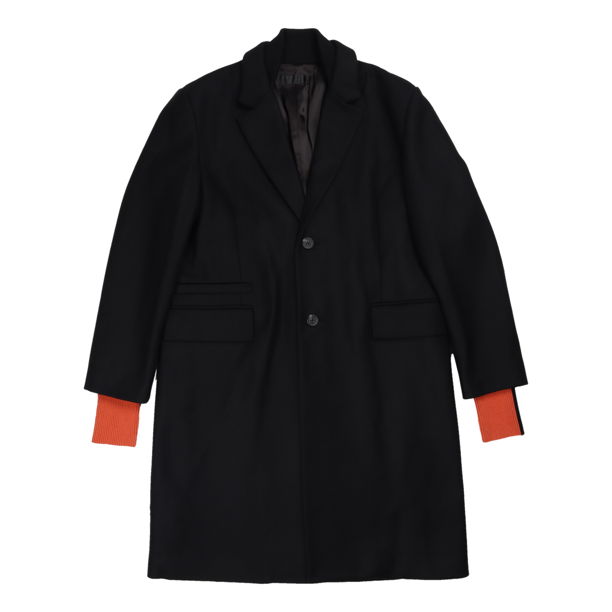 Wool Overcoat.dense Black