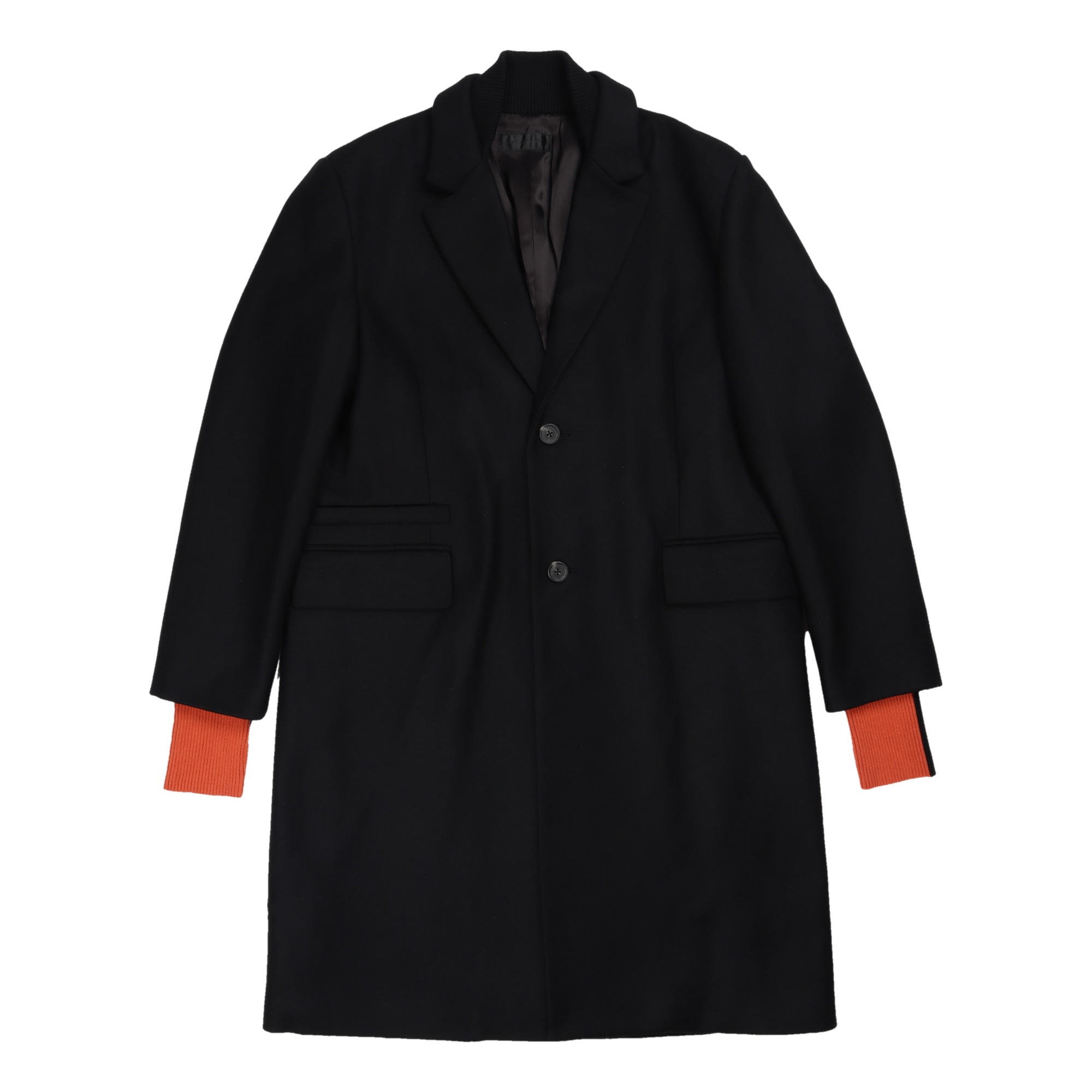 Wool Overcoat.dense Black