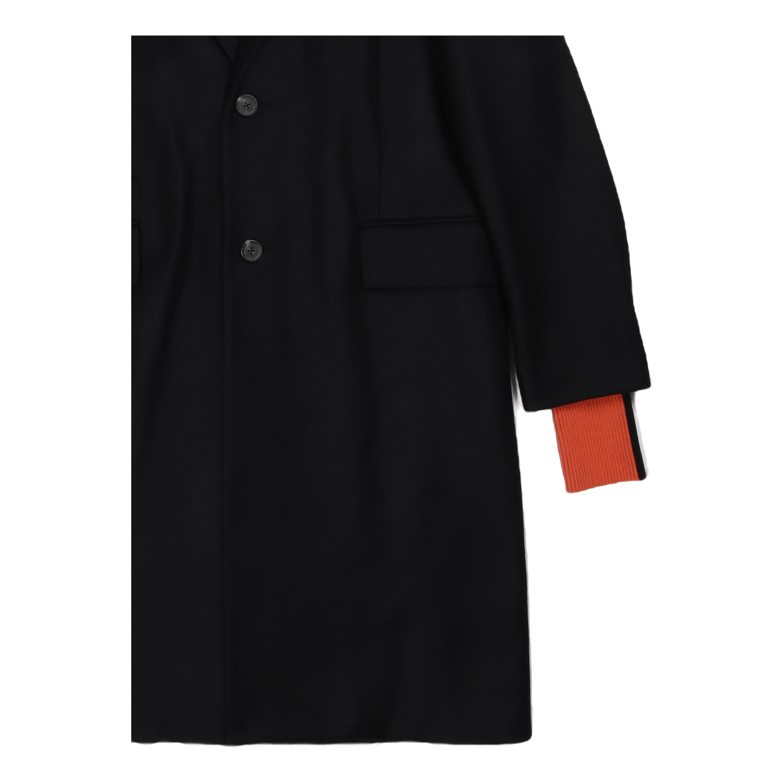 Wool Overcoat.dense Black