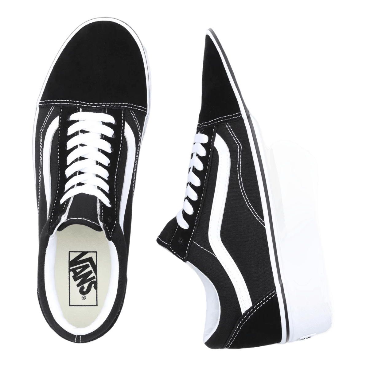 Ua Old Skool Stackform Suede/canvas Black/true White