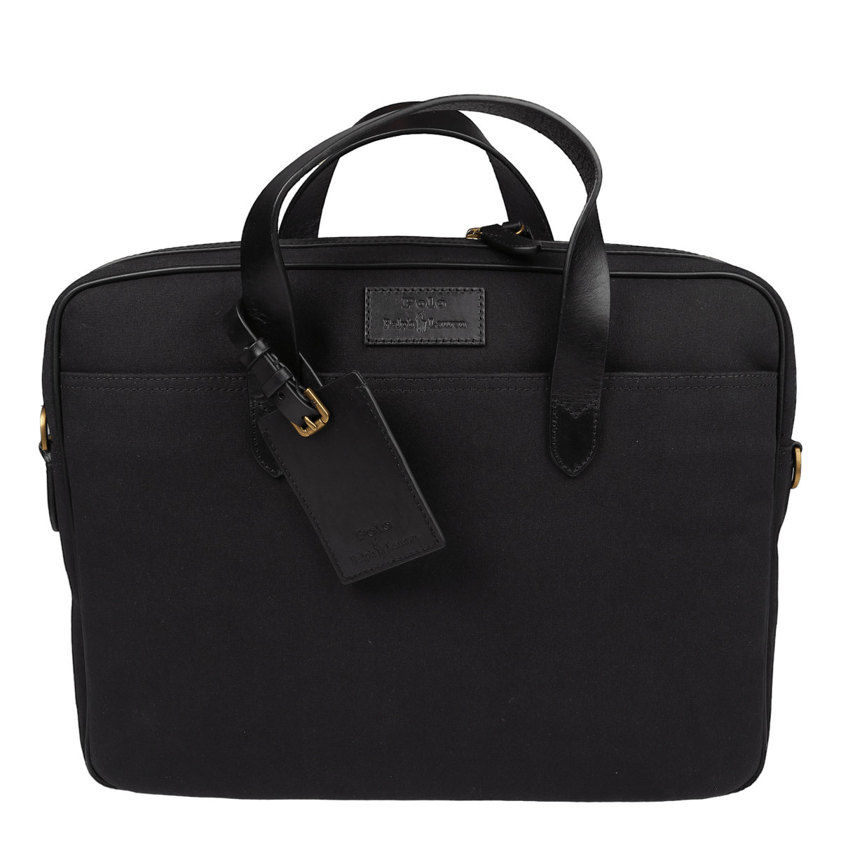 Polo Ralph Lauren Leather-Trim Canvas Briefcase