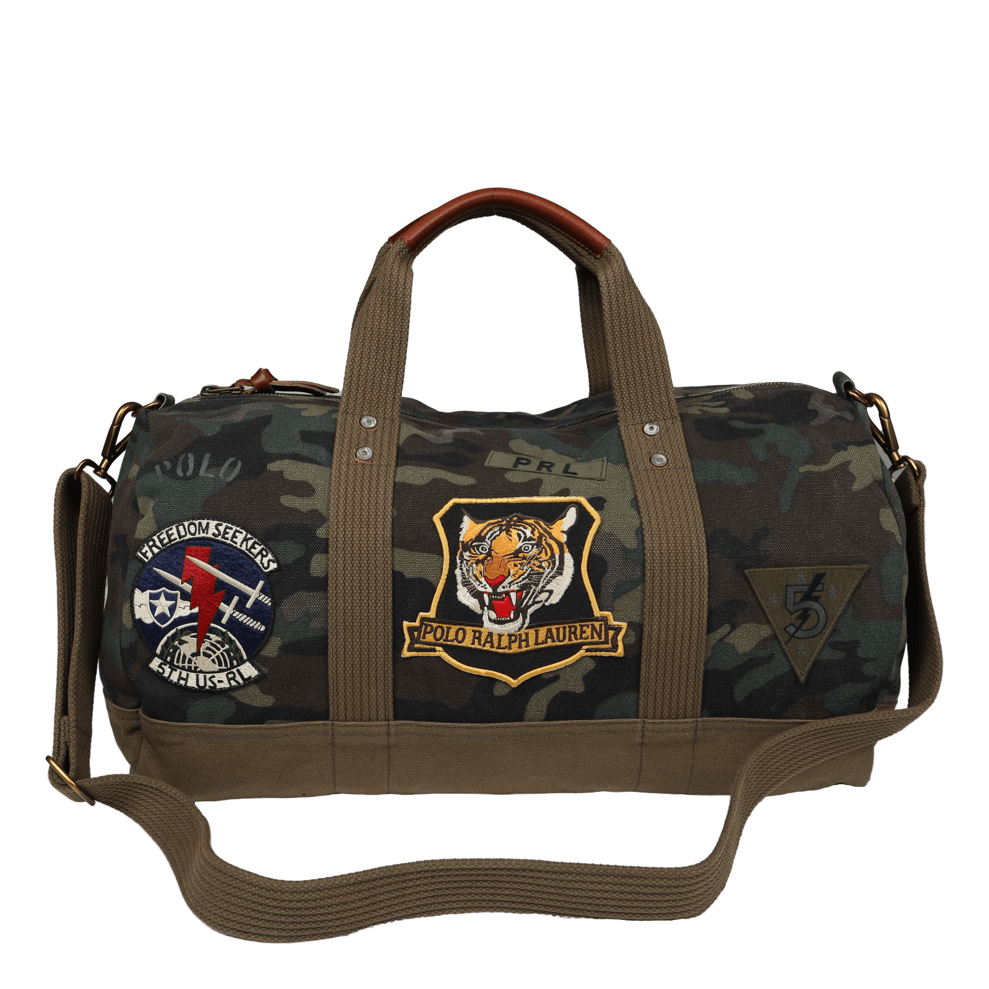 Tiger-Patch Camo Canvas Duffel Camo