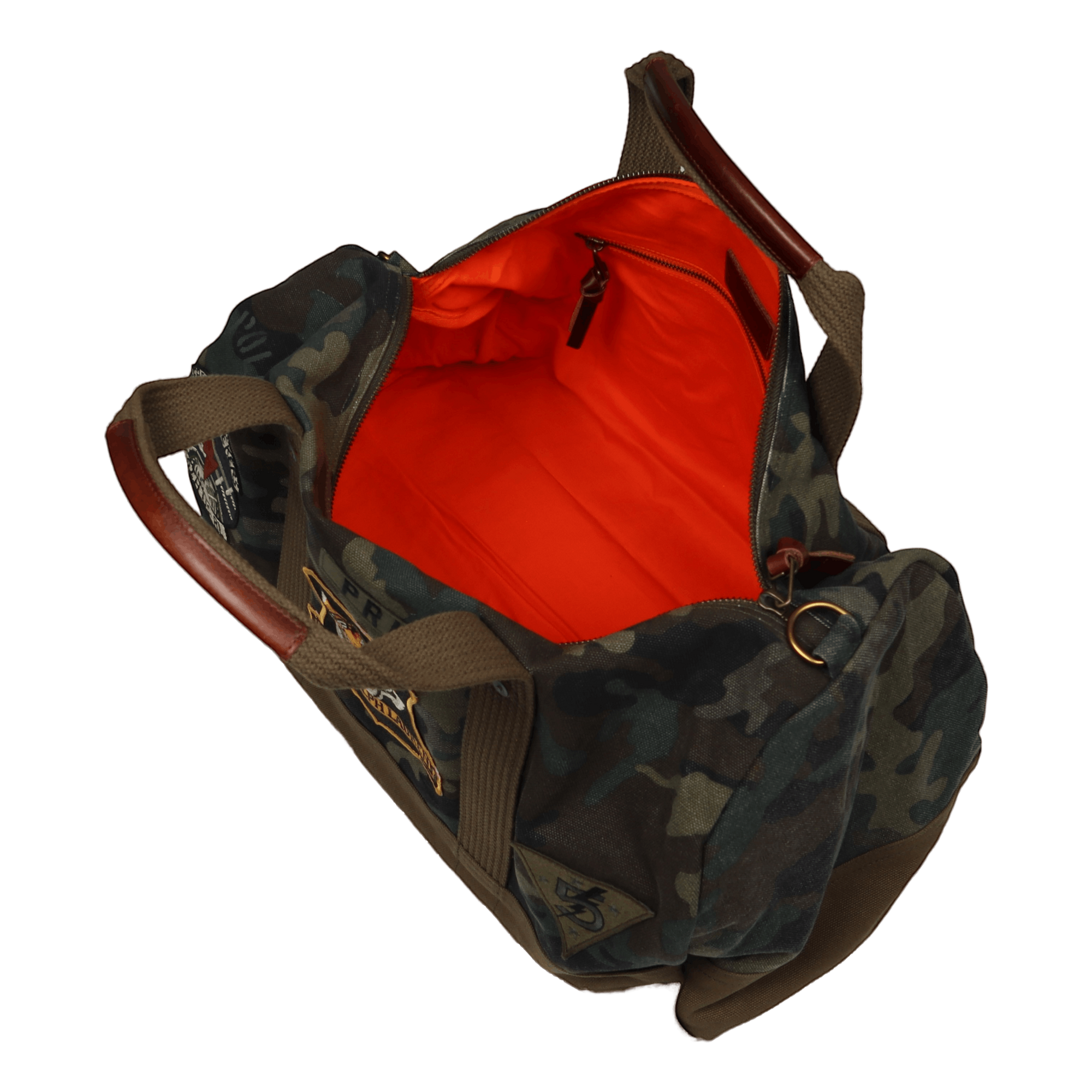 Tiger-Patch Camo Canvas Duffel Camo