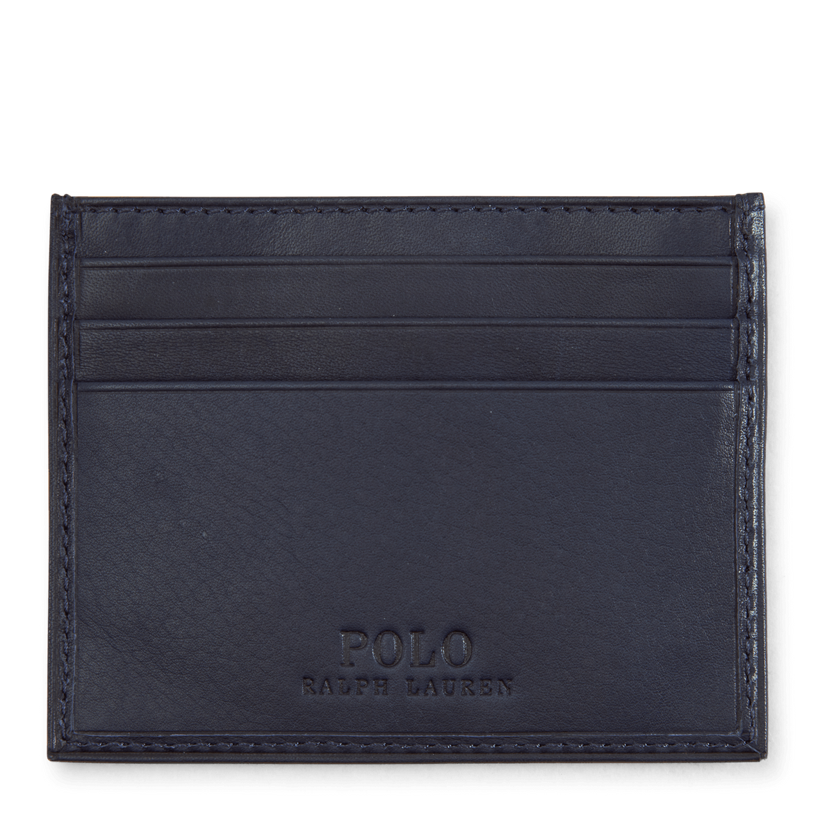 Polo Bear Leather Card Case Navy