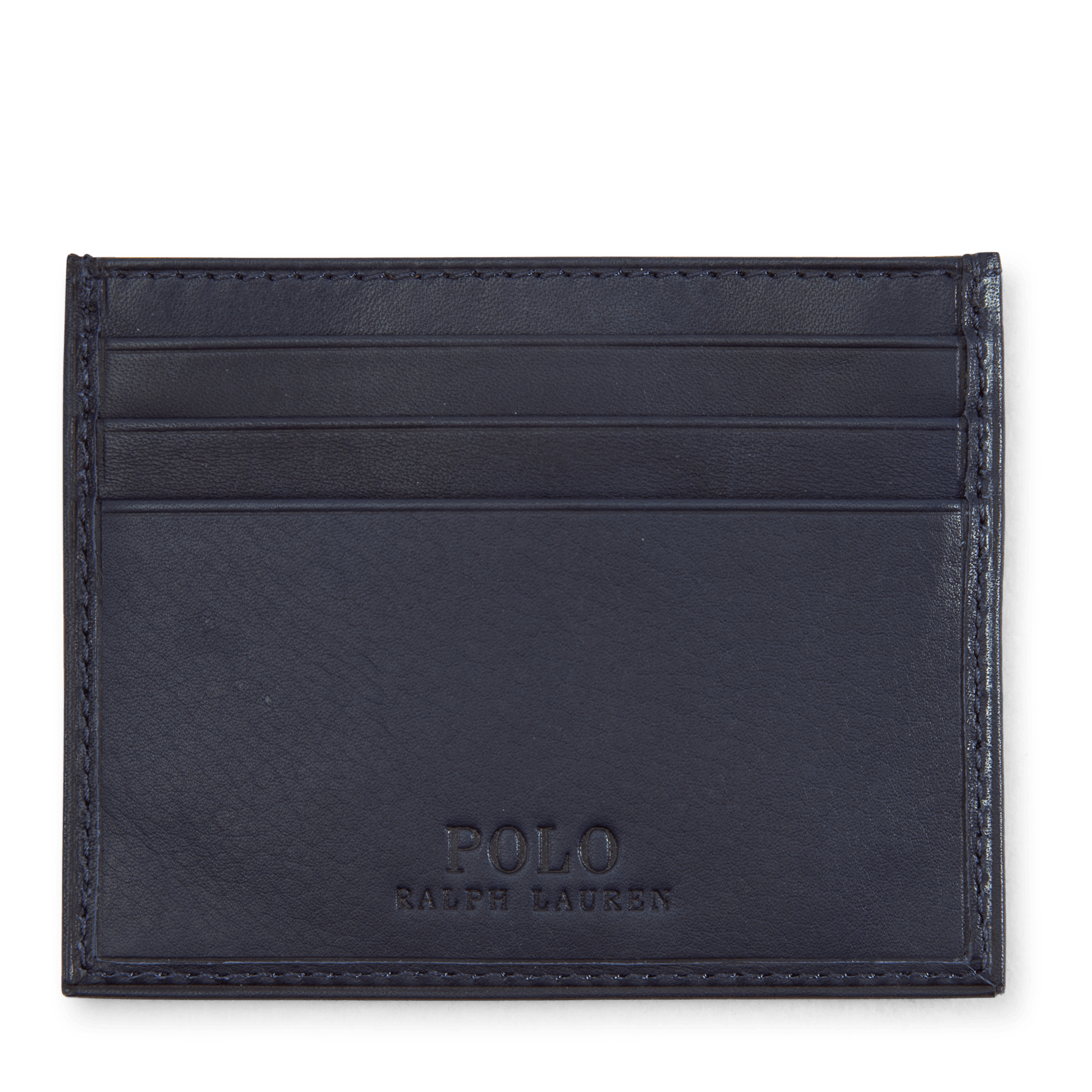 Polo Bear Leather Card Case Navy