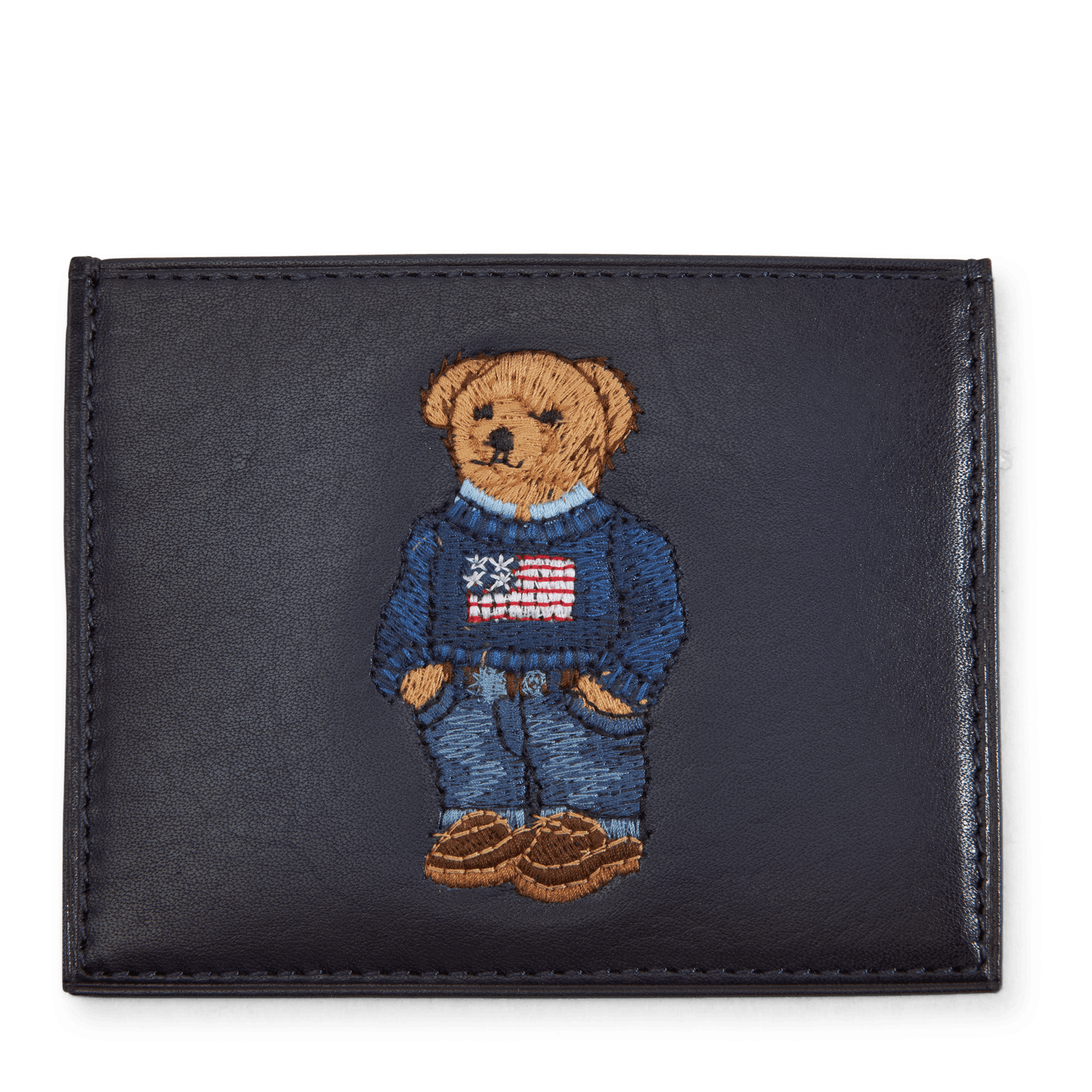 Polo ralph lauren sales leather card holder