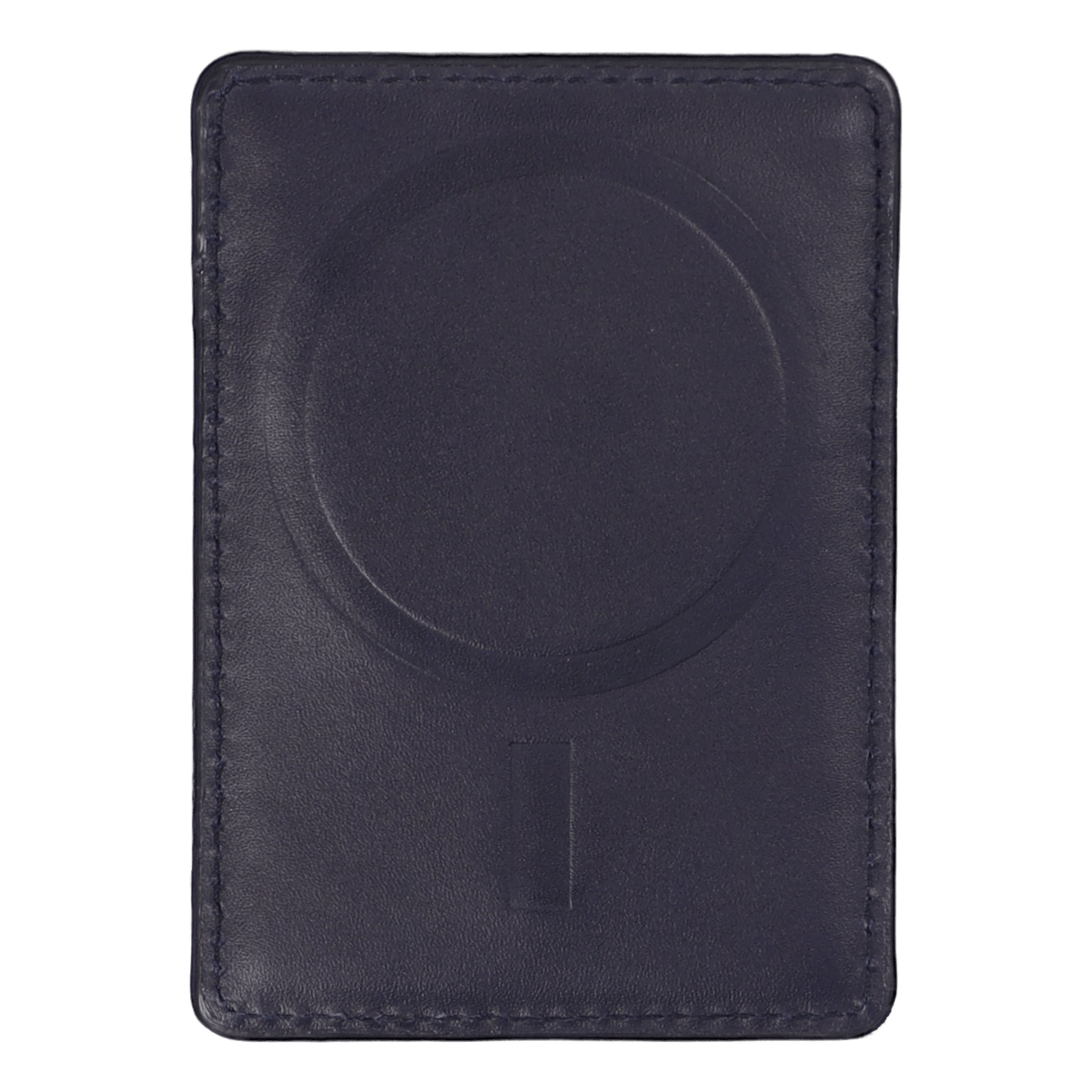 Allover Pony Leather Magnetic Card Case Navy/Multi Pony