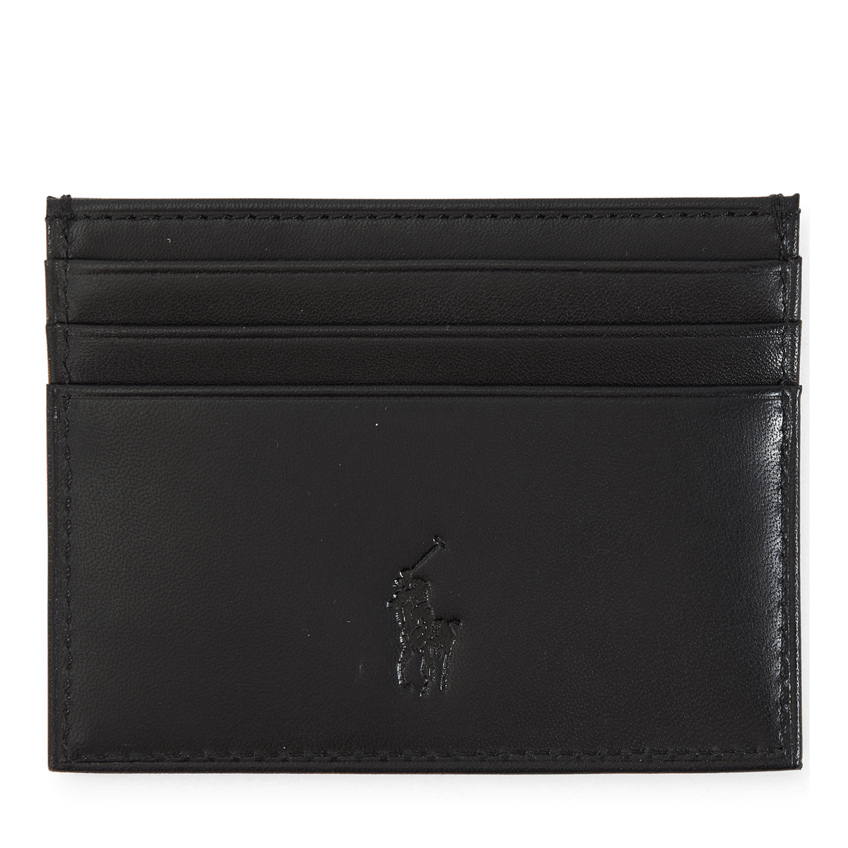 Leather Belt & Card Case Gift Set Black