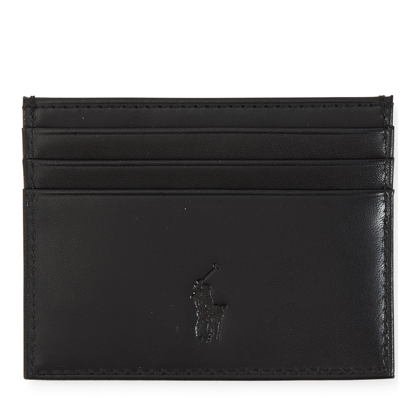 Leather Belt & Card Case Gift Set Black