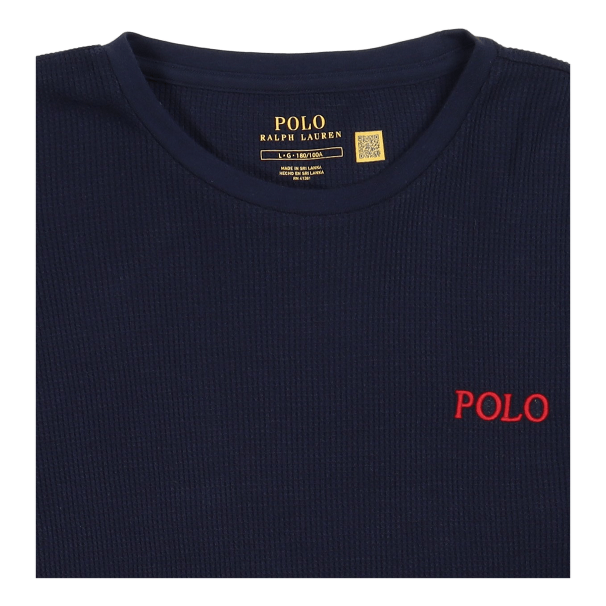 Waffle-Knit Sleep Shirt Cruise Navy