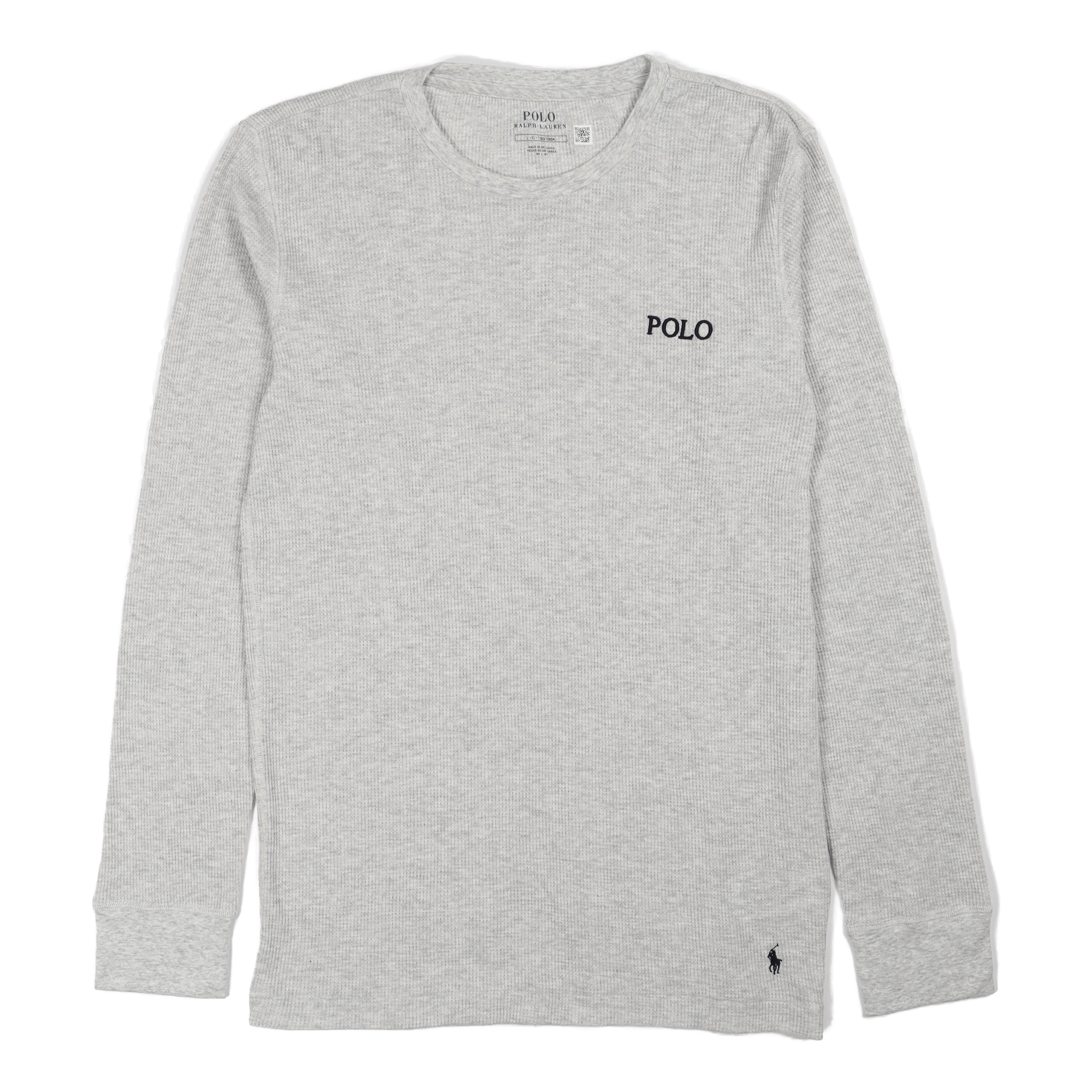 Ralph lauren waffle hot sale knit long sleeve