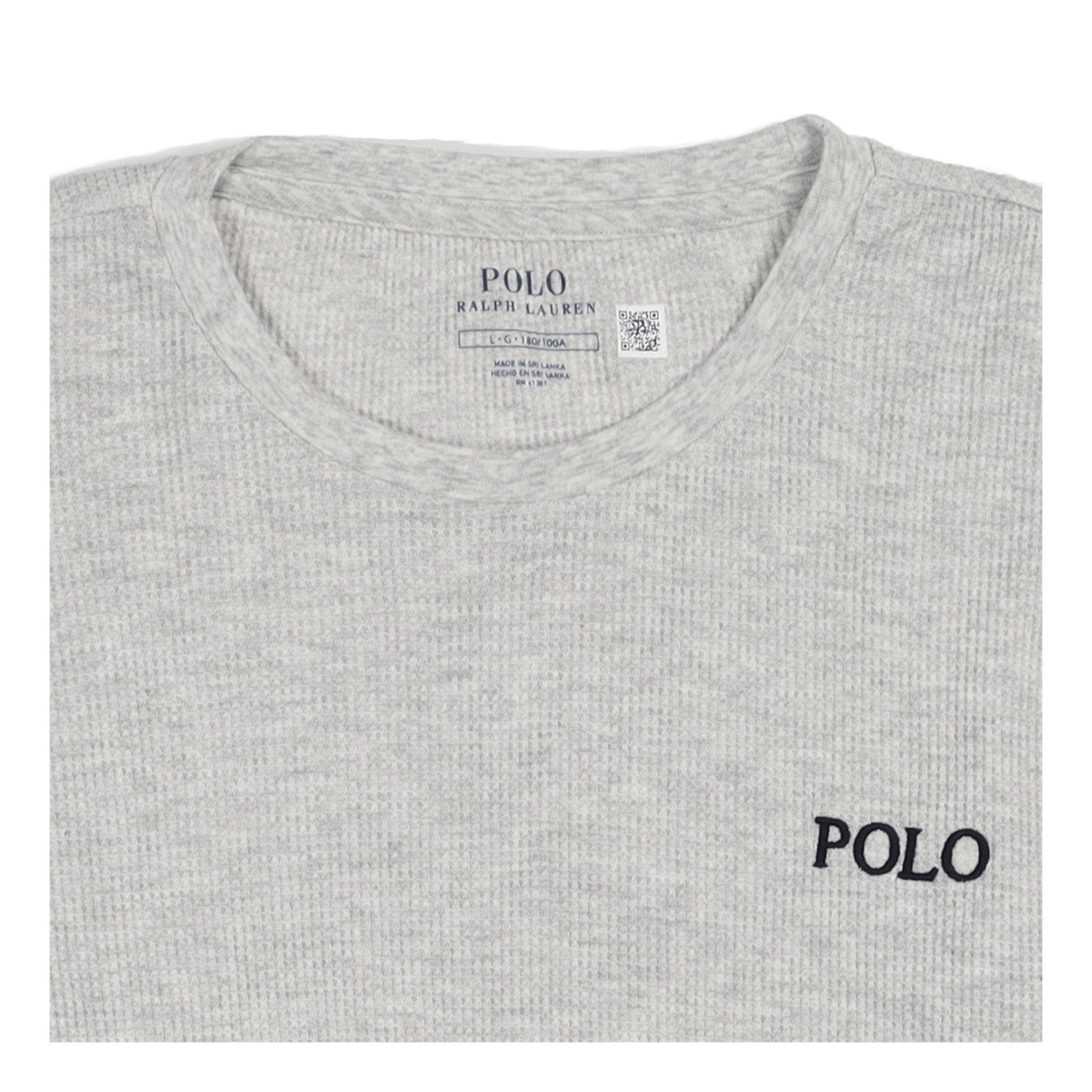 Waffle-Knit Sleep Shirt English Heather