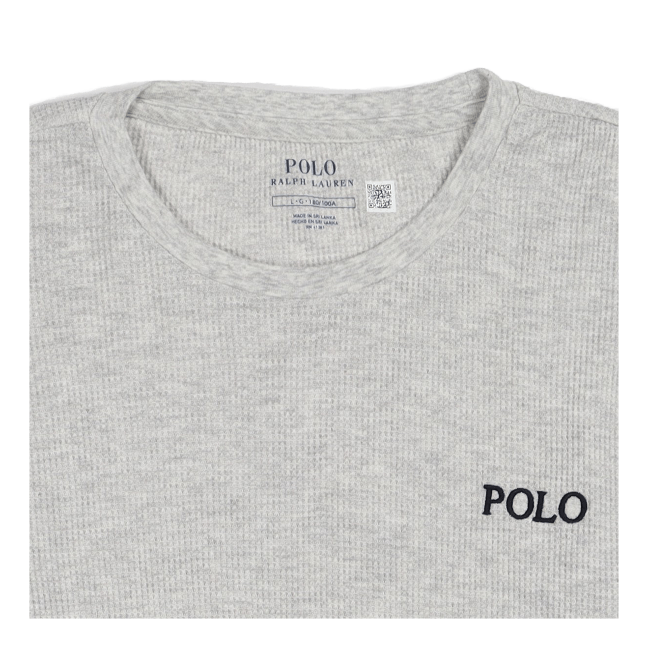 Polo Ralph Lauren Waffle Knit Sleep Shirt English Heather Caliroots