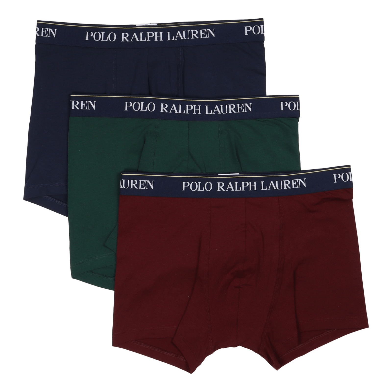 Classic Stretch-Cotton Trunk 3-Pack 3Pk Crs Navy/Col Grn/Rich Ruby