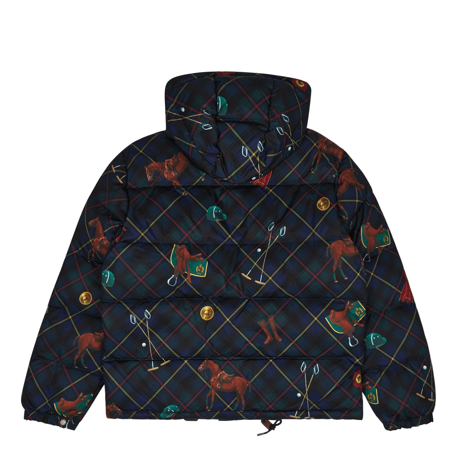 Water-Resistant Equestrian Down Jacket Martingale Toss
