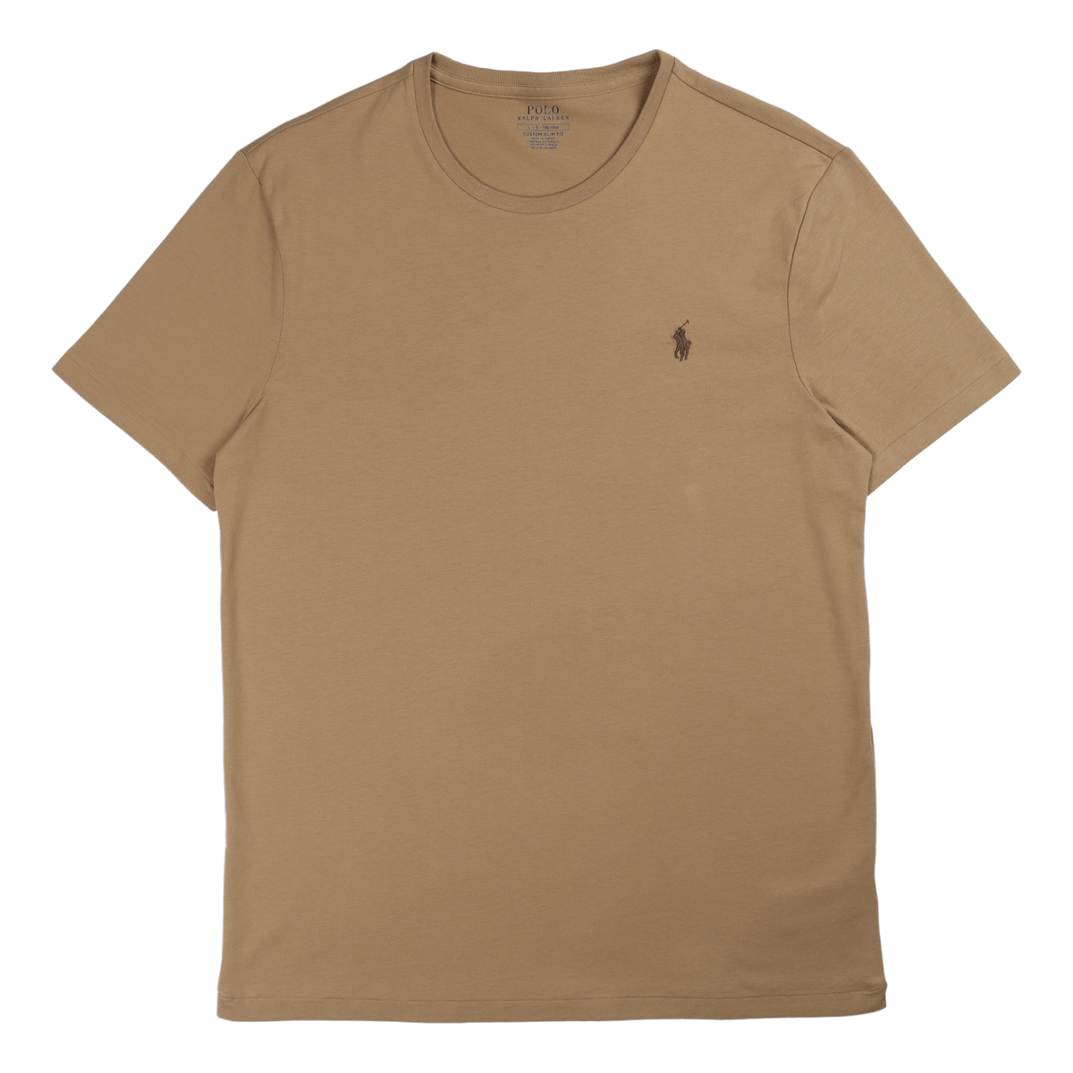 Custom Slim Fit Jersey Crewneck T-Shirt Luxury Tan/C8135