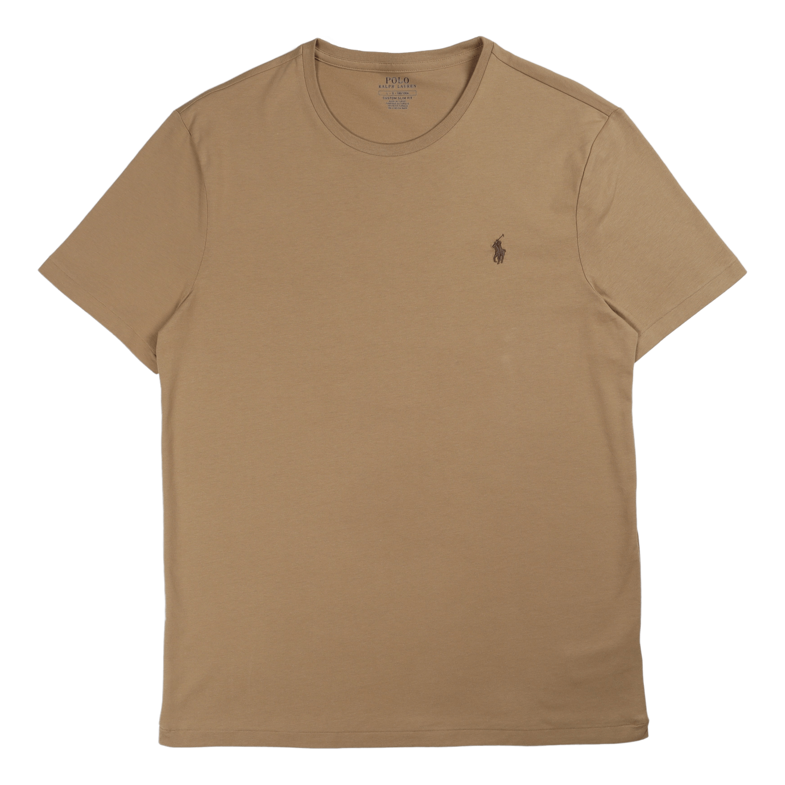 Custom Slim Fit Jersey Crewneck T-Shirt Luxury Tan/C8135