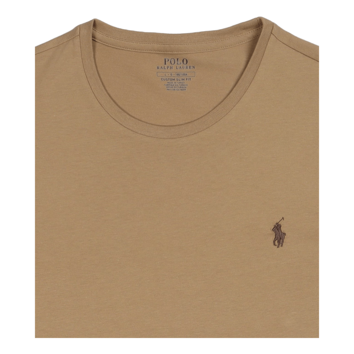 Custom Slim Fit Jersey Crewneck T-Shirt Luxury Tan/C8135