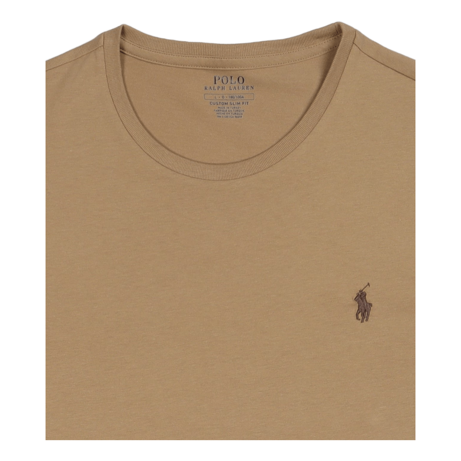 Custom Slim Fit Jersey Crewneck T-Shirt Luxury Tan/C8135