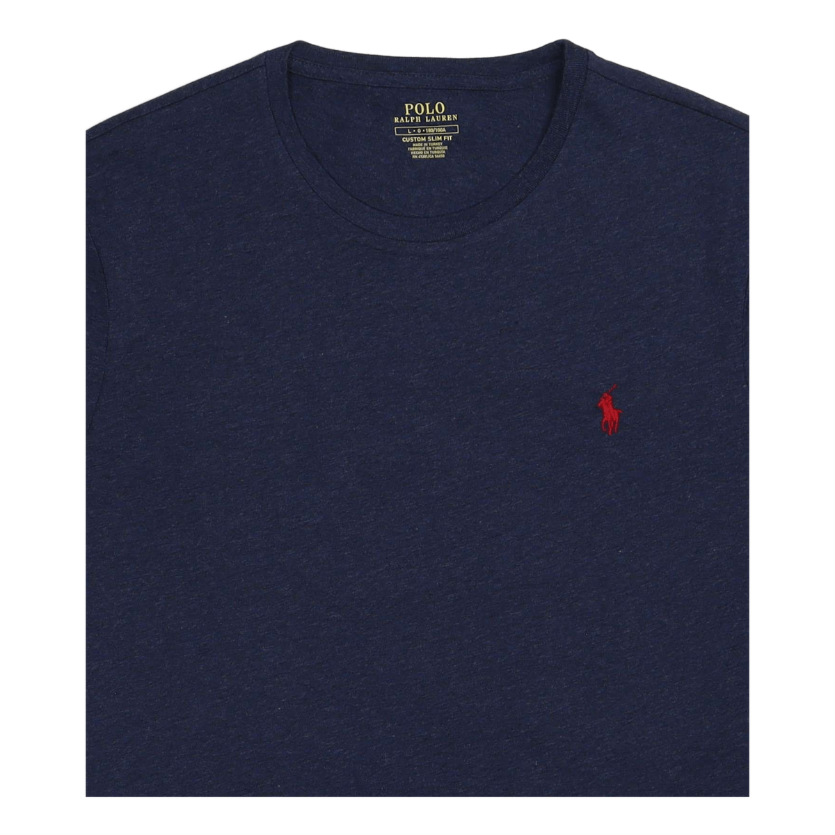 Custom Slim Fit Jersey Crewneck T-Shirt Spring Navy Heather