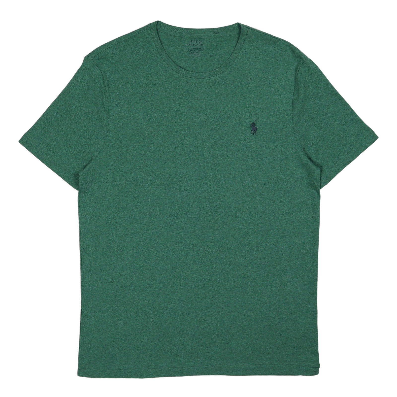 Custom Slim Fit Jersey Crewneck T-Shirt Potomac Green Heather/C7940