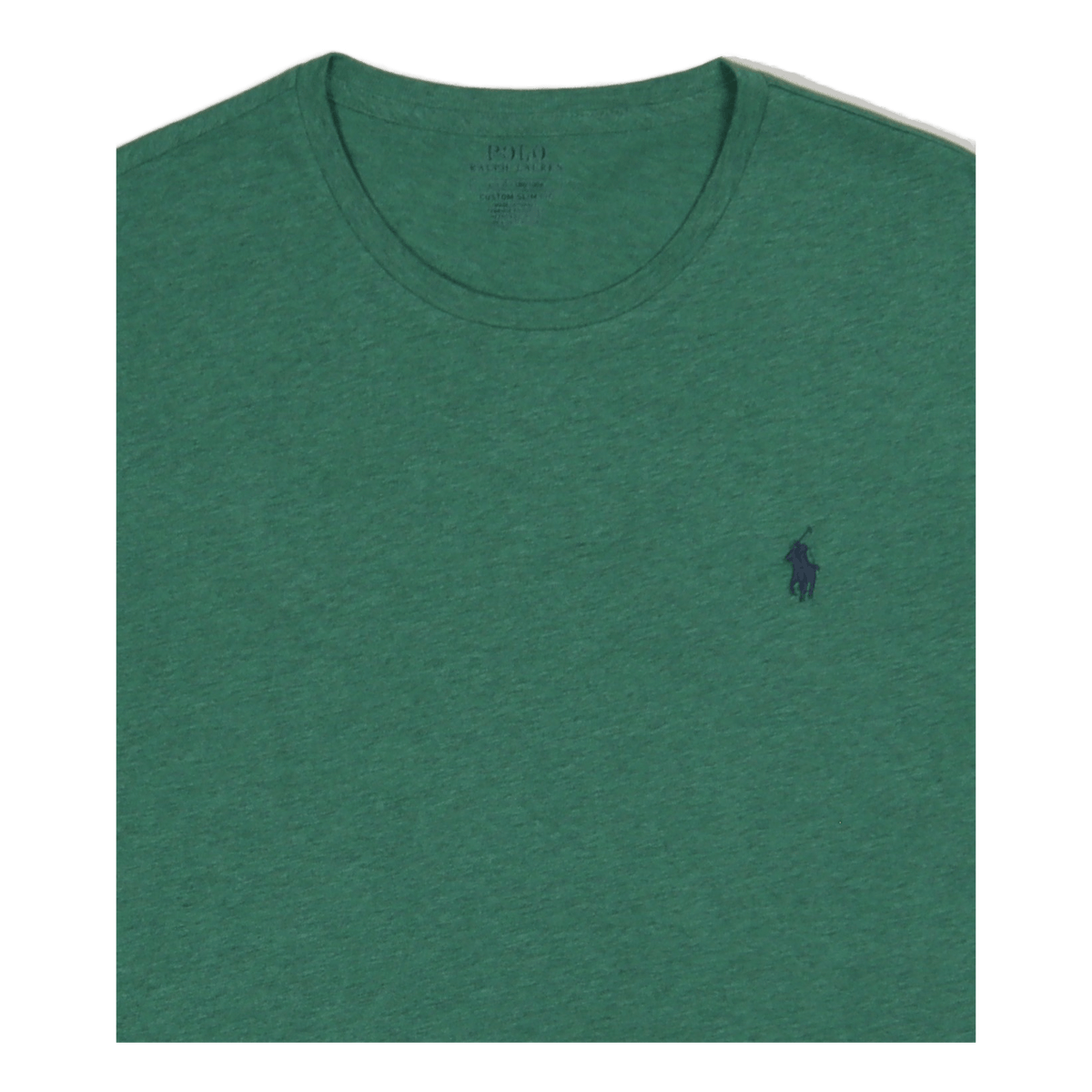 Custom Slim Fit Jersey Crewneck T-Shirt Potomac Green Heather/C7940