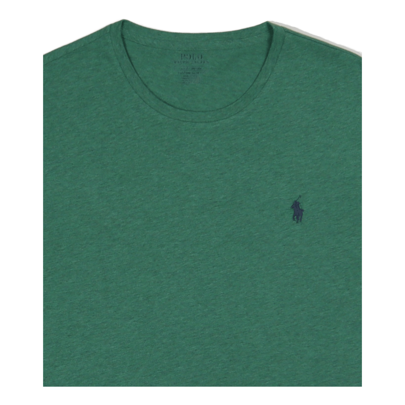 Custom Slim Fit Jersey Crewneck T-Shirt Potomac Green Heather/C7940