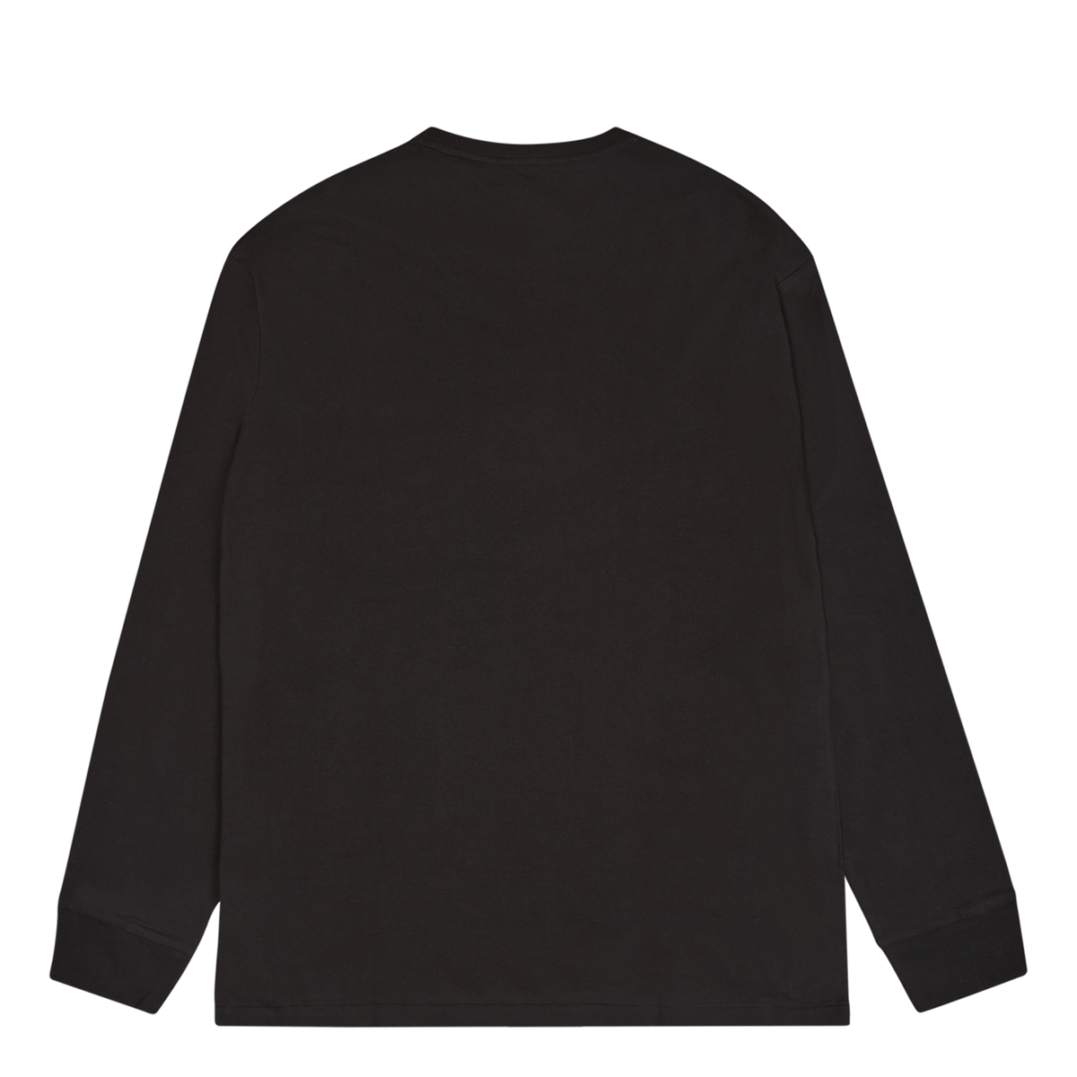 Classic Fit Jersey Long-Sleeve T-Shirt Polo Black