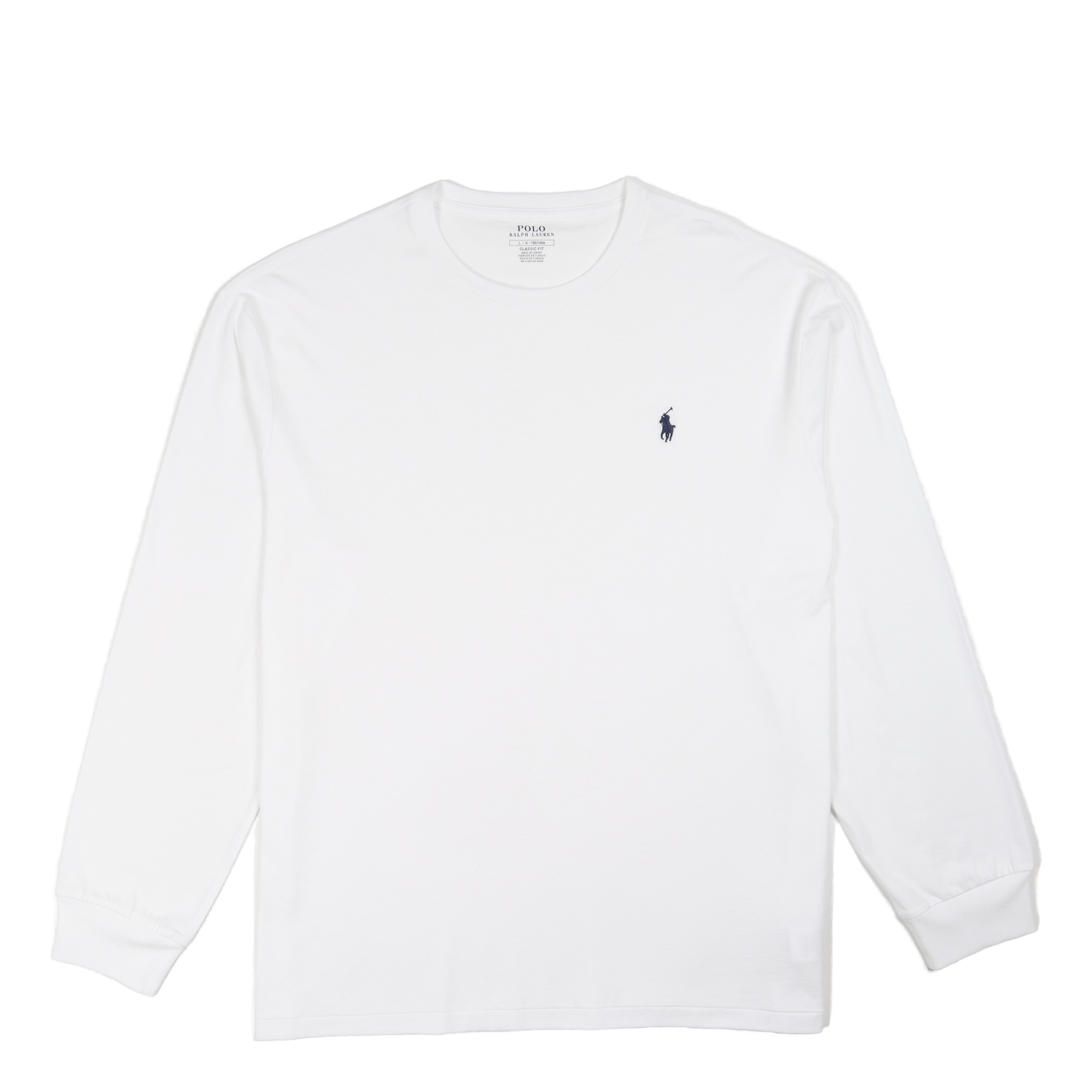 Classic Fit Jersey Long-Sleeve T-Shirt White