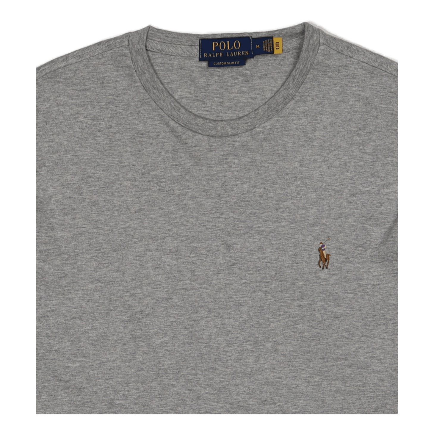 POLO Ralph Lauren Men's Slim Fit Cotton Crew Tee, Andover Heather