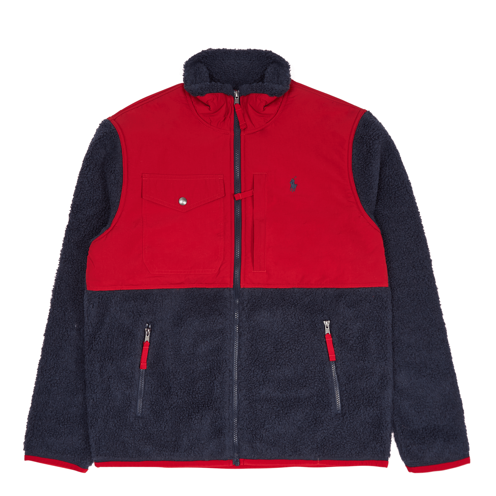 Wind-Blocking Hybrid Jacket Newport Navy/Rl 2000 Red