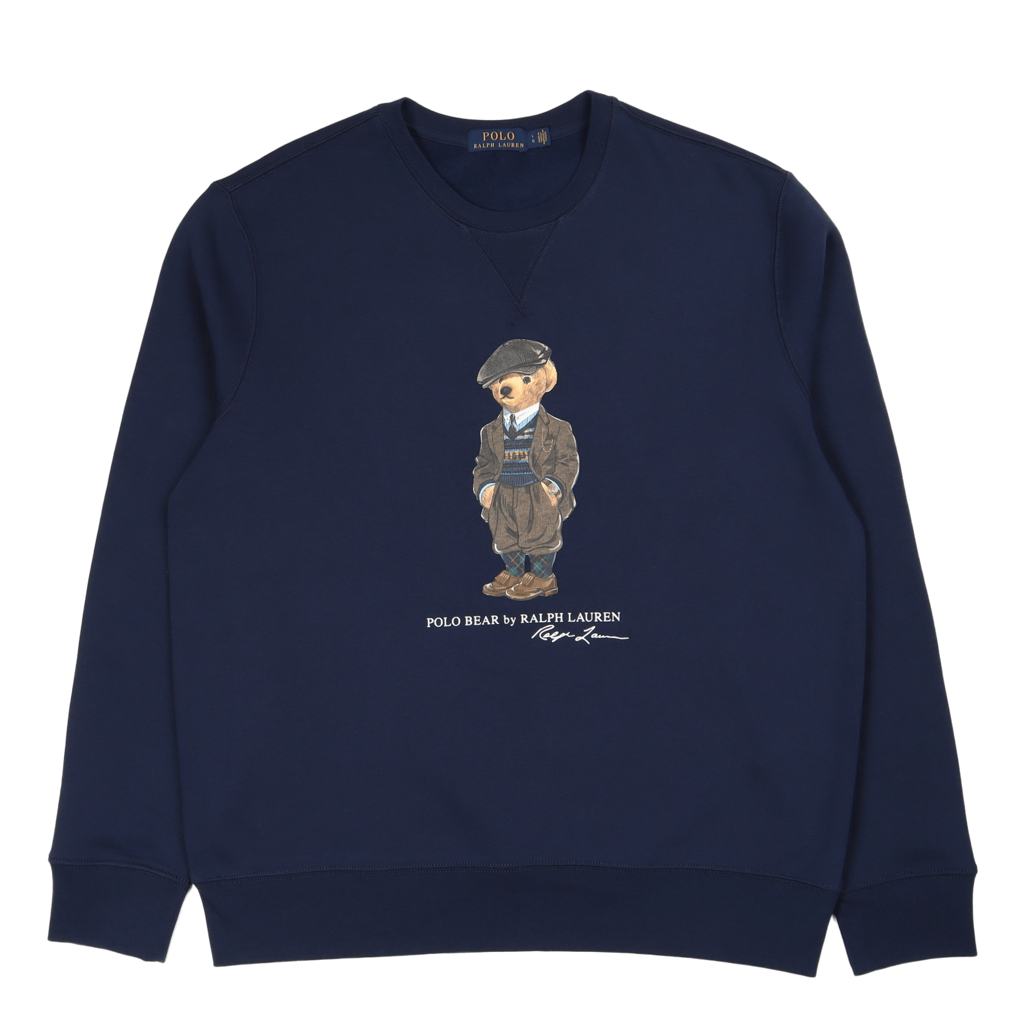 Polo Bear Fleece Sweatshirt Fa 22 Newport Nvy Heritge Bear