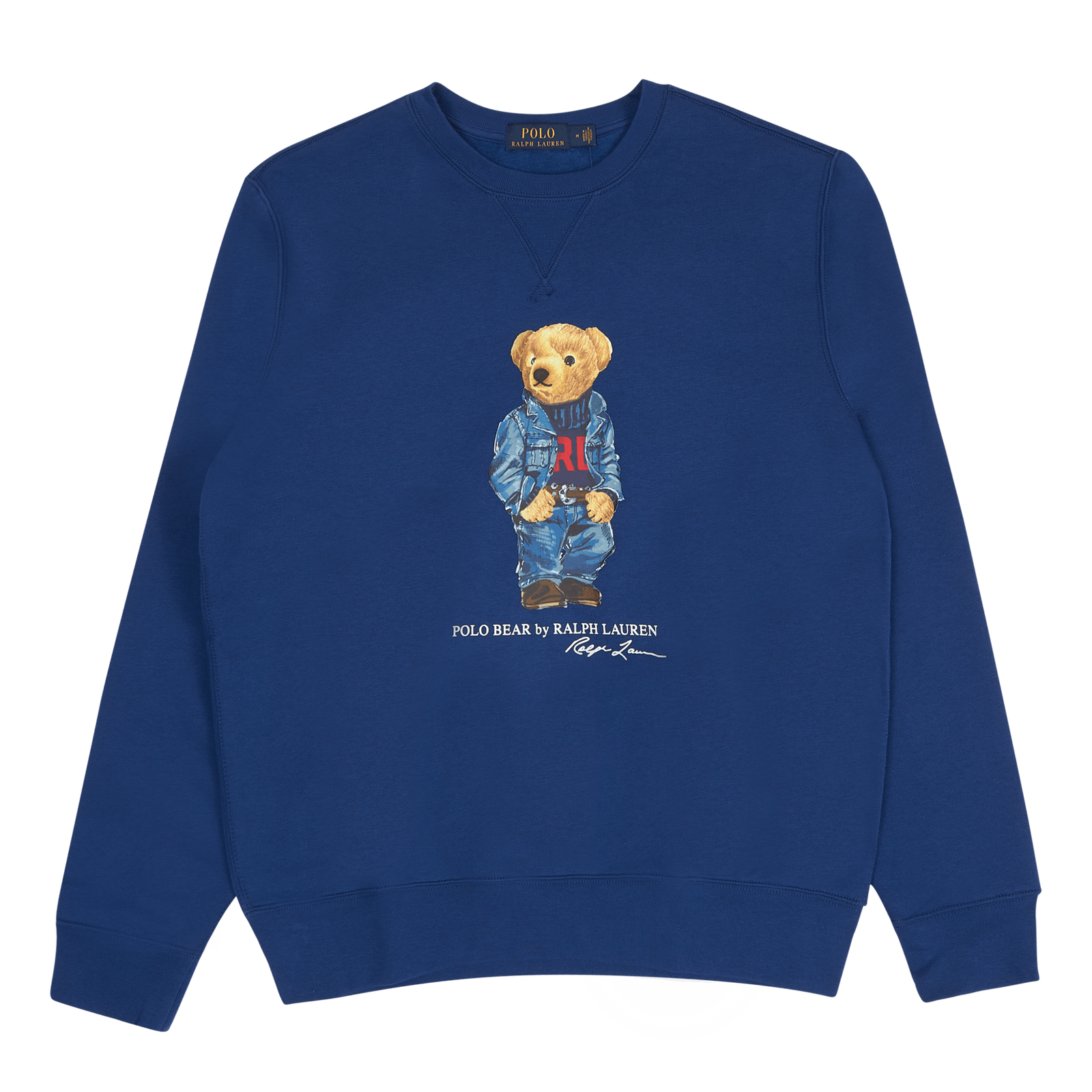 Polo Bear Fleece Sweatshirt Fa 22 Harrison Blue Denim Bear