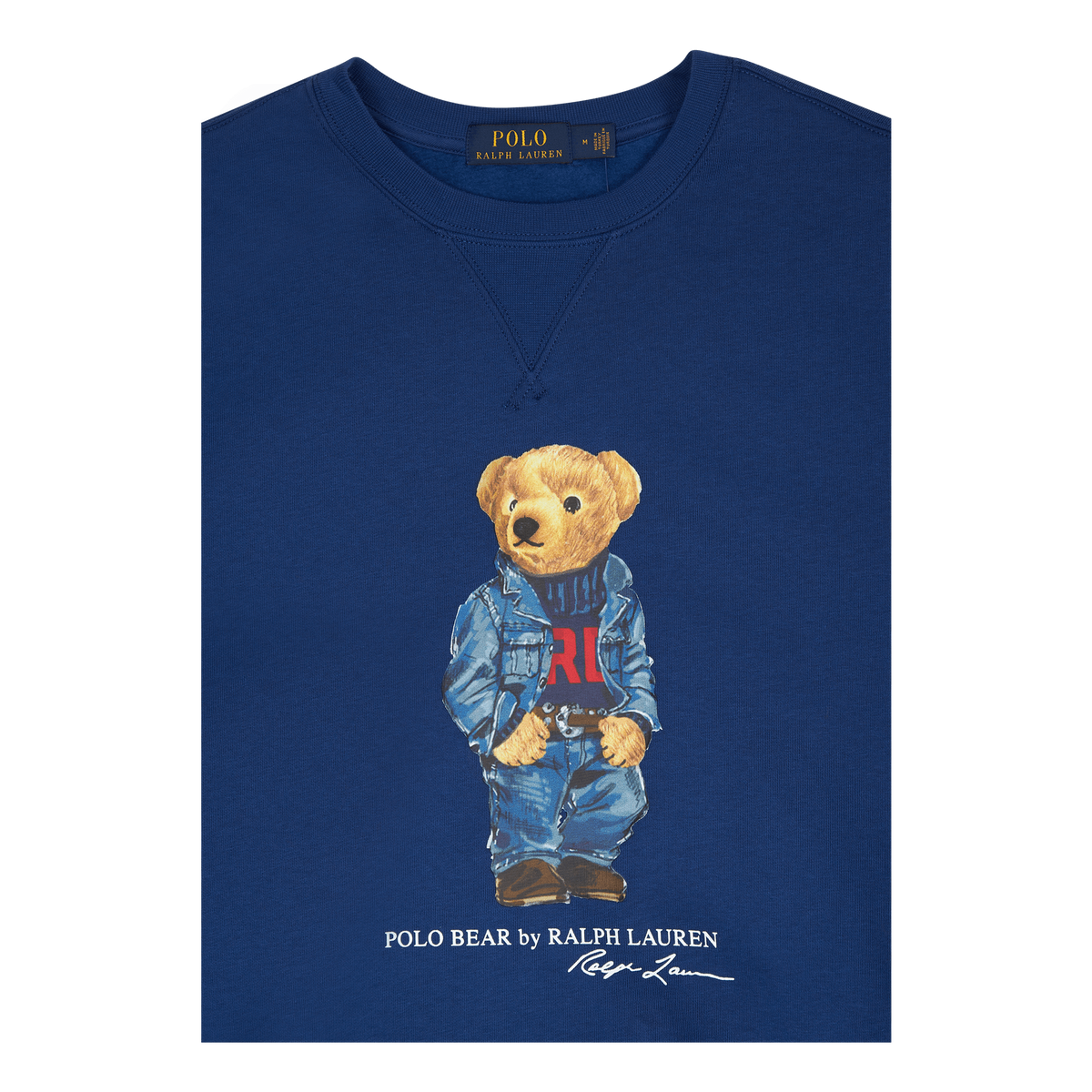 Polo Bear Fleece Sweatshirt Fa 22 Harrison Blue Denim Bear