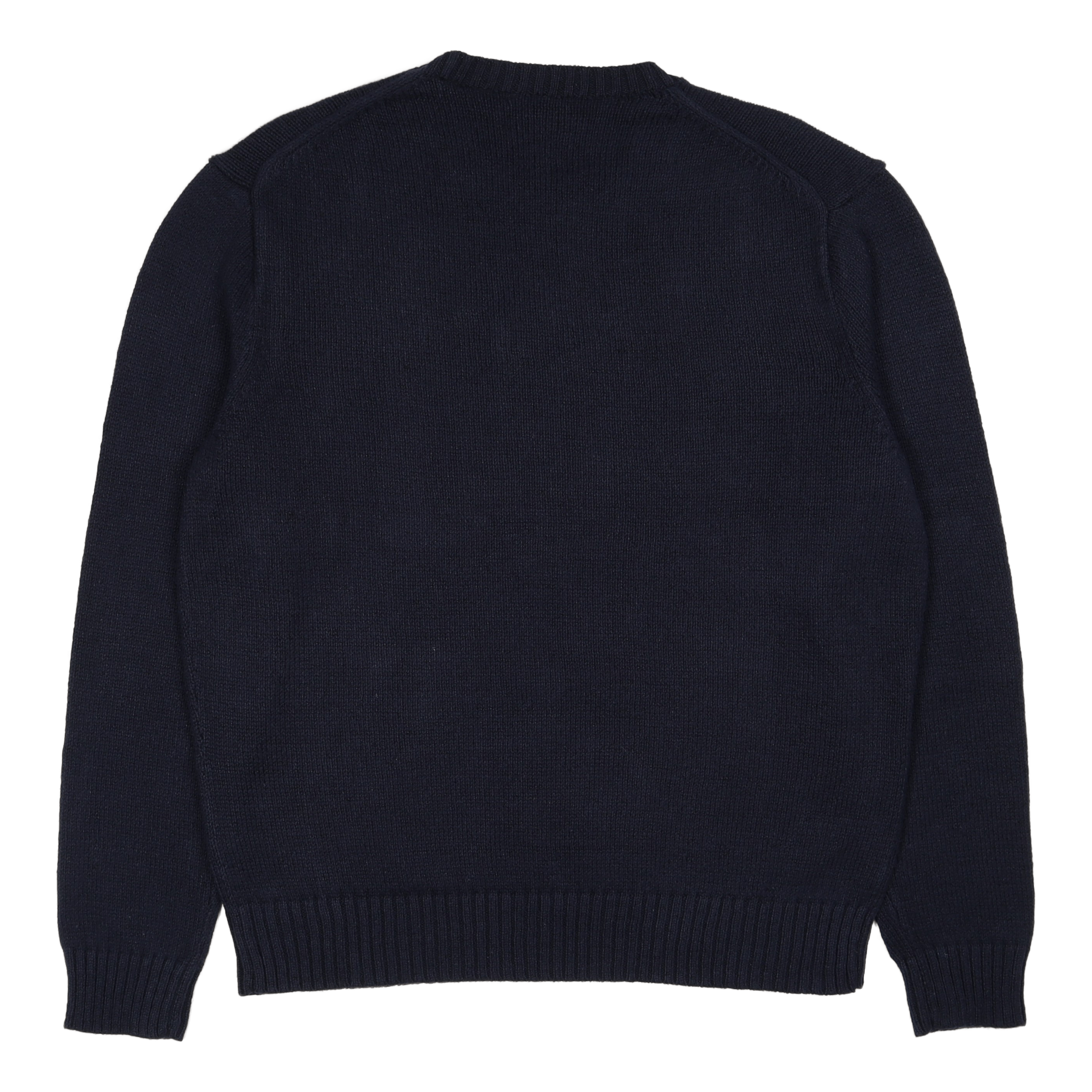 Polo Bear Cotton-Linen Sweater Navy