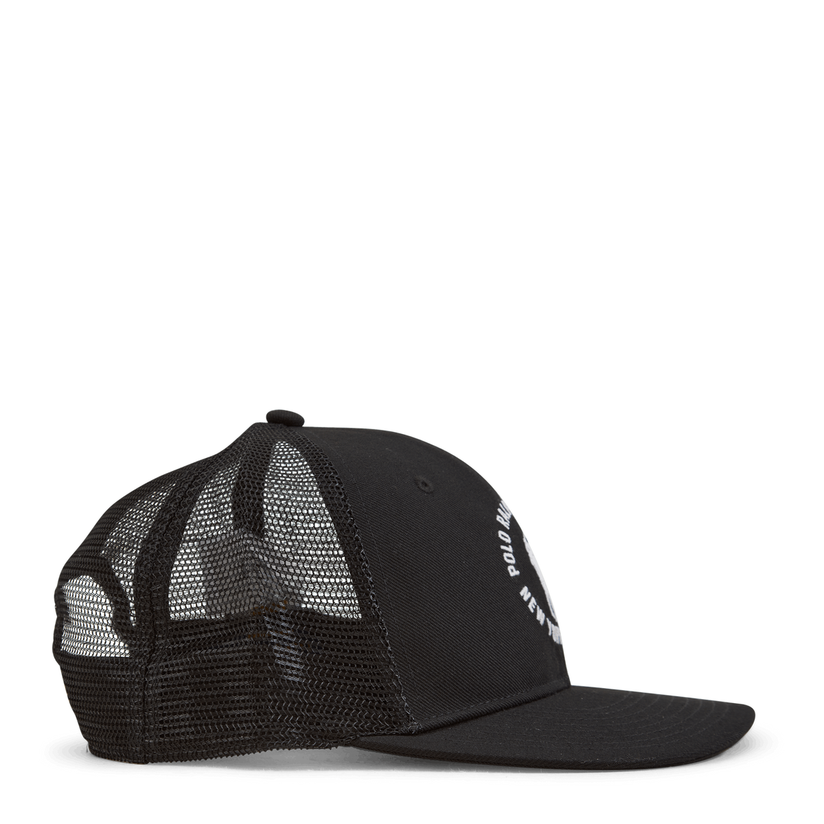 Twill Trucker Cap Polo Black