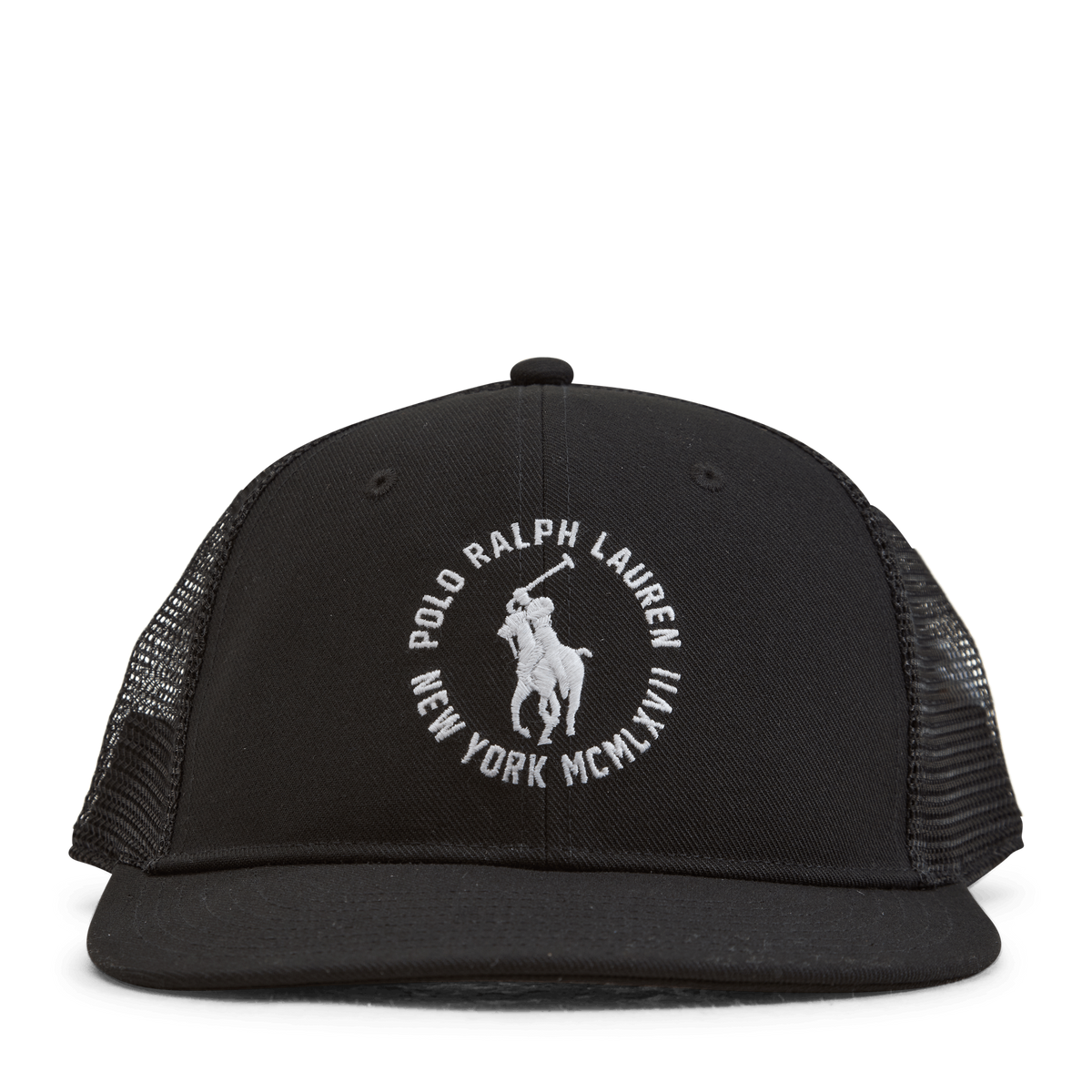 Twill Trucker Cap Polo Black