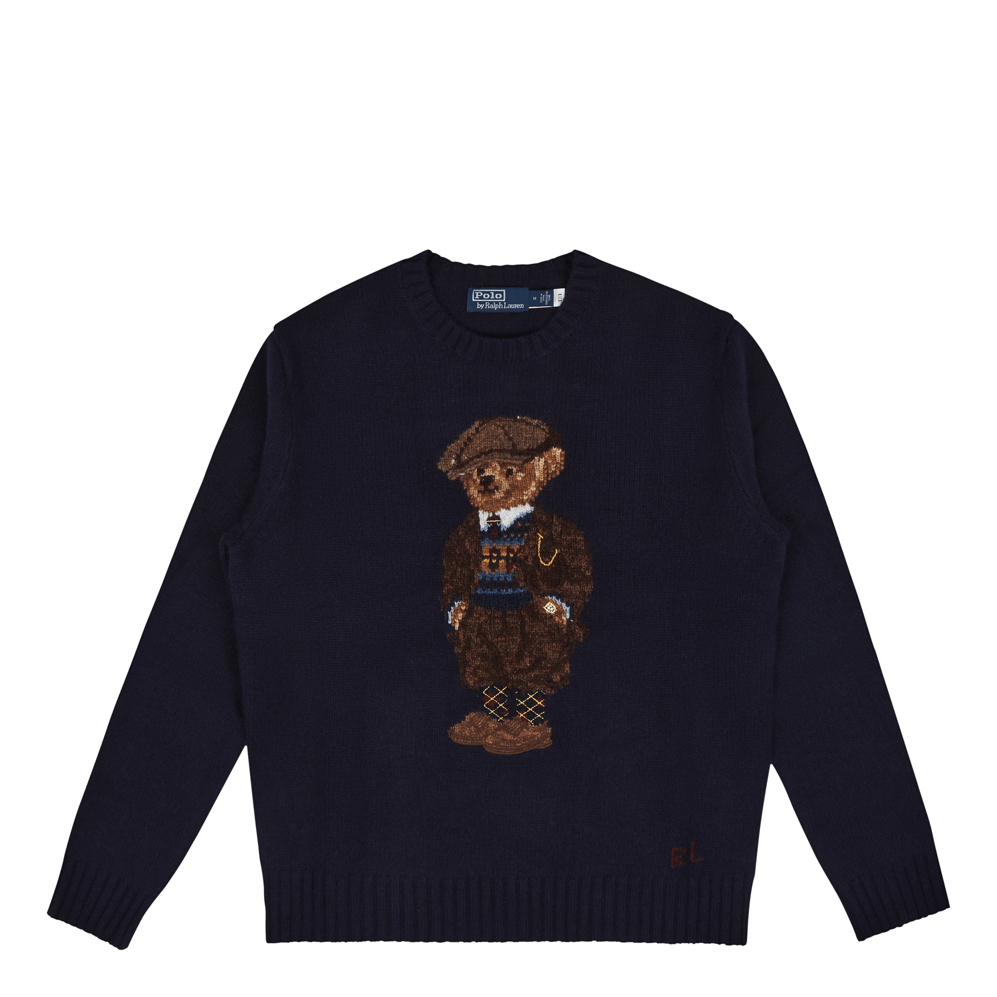 Polo Bear Wool Sweater Bear Navy